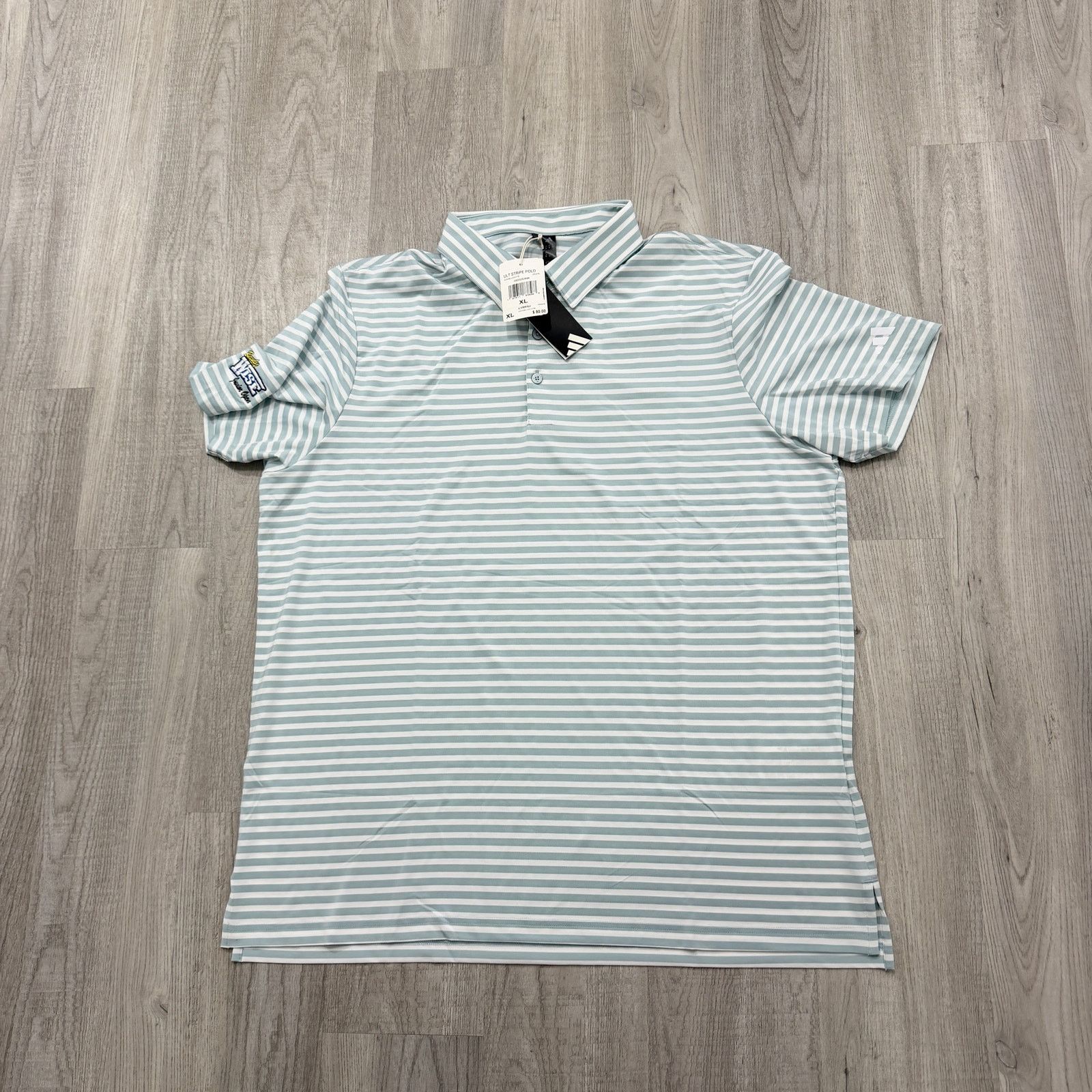 Adidas Adidas Ultimate365 Striped Polo Shirt Men's Extra Large NEW Size US XL / EU 56 / 4 - 1 Thumbnail