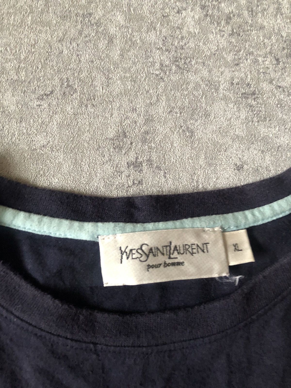 Vintage × Yves Saint Laurent VINTAGE YVES SAINT LAURENT SMALL LOGO TEE Size US XL / EU 56 / 4 - 2 Thumbnail