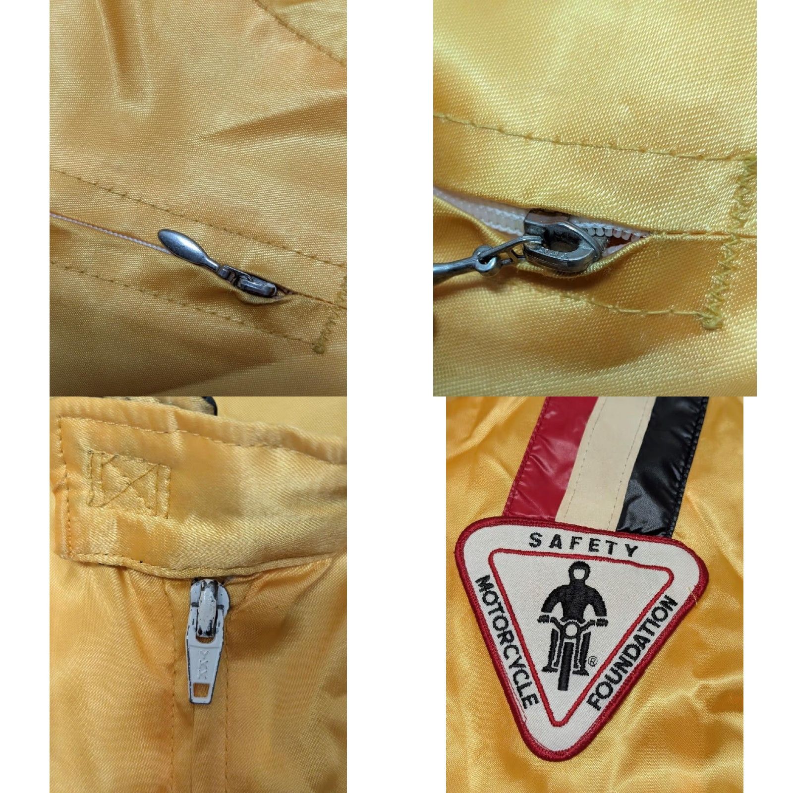 Vintage VINTAGE windbreaker Crown Jacket Mens L Satin Nylon Yellow striped Zip 1970s Car Racing Ford Cobra Shelby Streetwear Mens Size US L / EU 52-54 / 3 - 8 Thumbnail