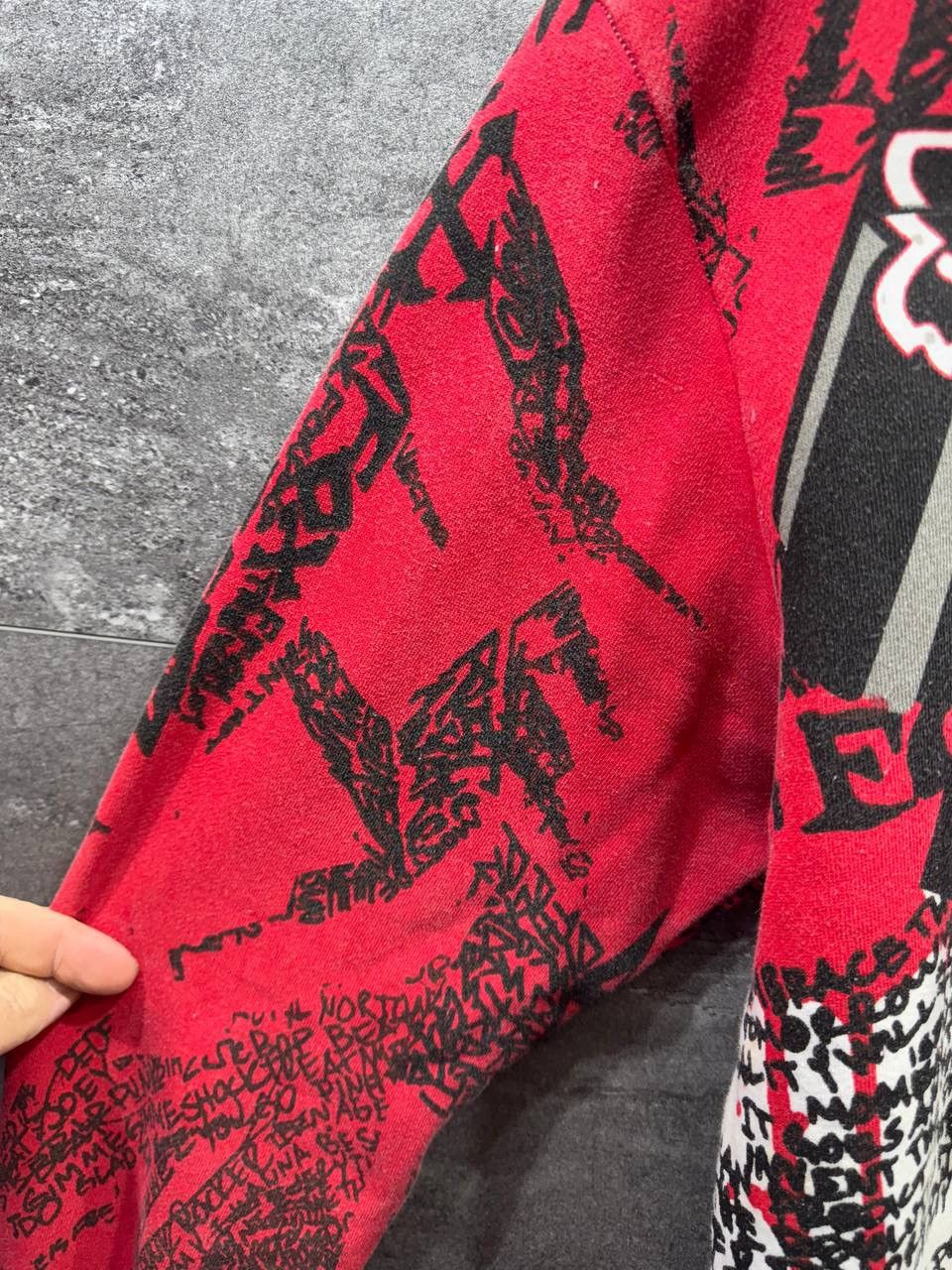 Vintage Vintage Sasquatch Zip Up Hoody Fox Racing Red Distressed Y2K Size US L / EU 52-54 / 3 - 13 Thumbnail