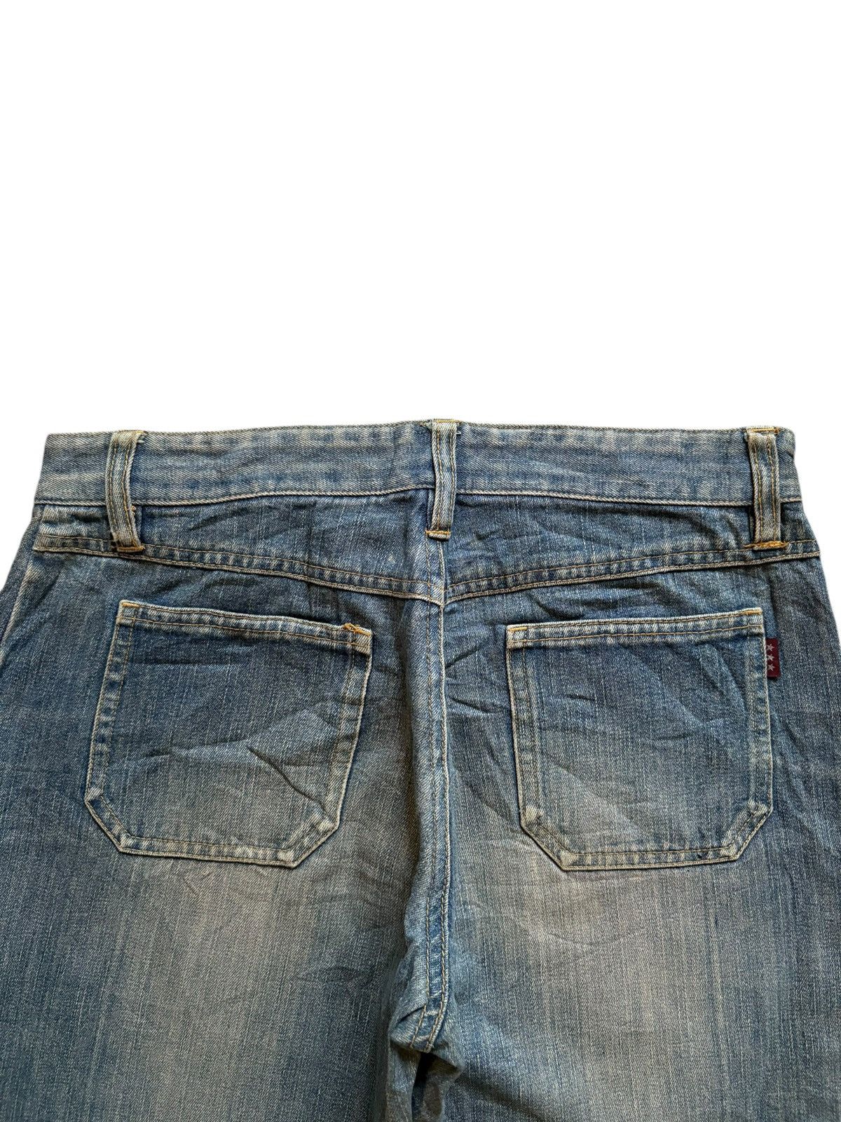 Japanese Brand Vintage Japanese Mud Wash Bush Pants Flare Jeans Size 28" / US 6 / IT 42 - 8 Thumbnail
