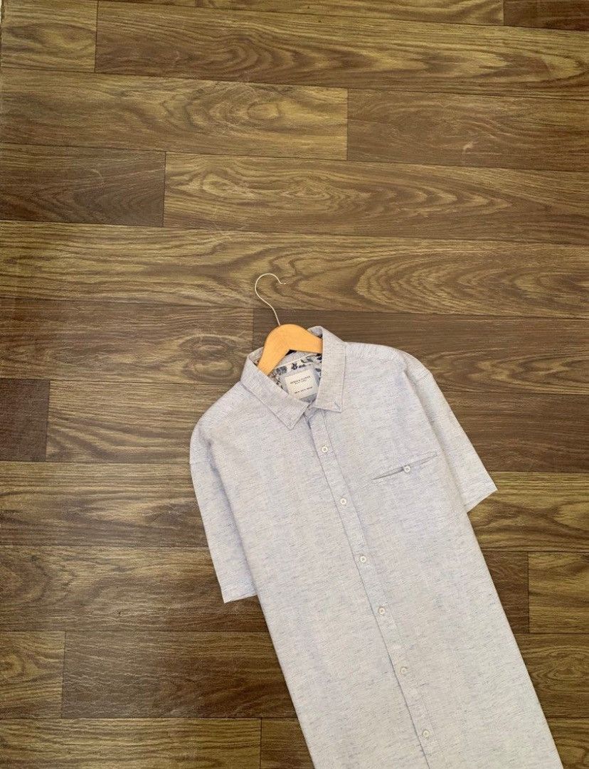 Denim & Flower Mens Shirt DENIM & FLOWER Cotton Misty Short Sleeve Size US M / EU 48-50 / 2 - 1 Thumbnail