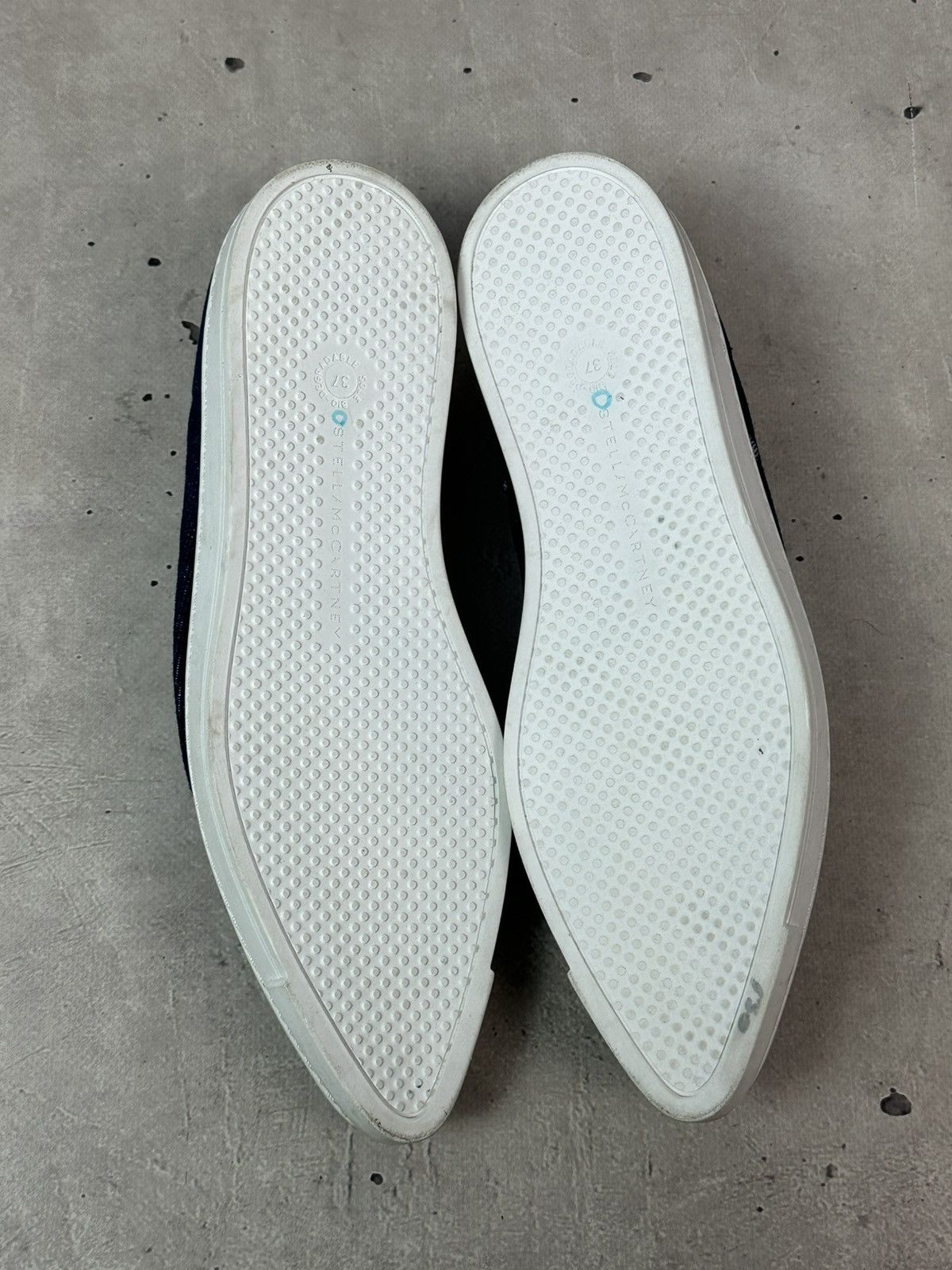 Stella McCartney Stella McCartney Blue Denim Made in Italy Slip-on Sneakers Size US 7 / IT 37 - 14 Thumbnail