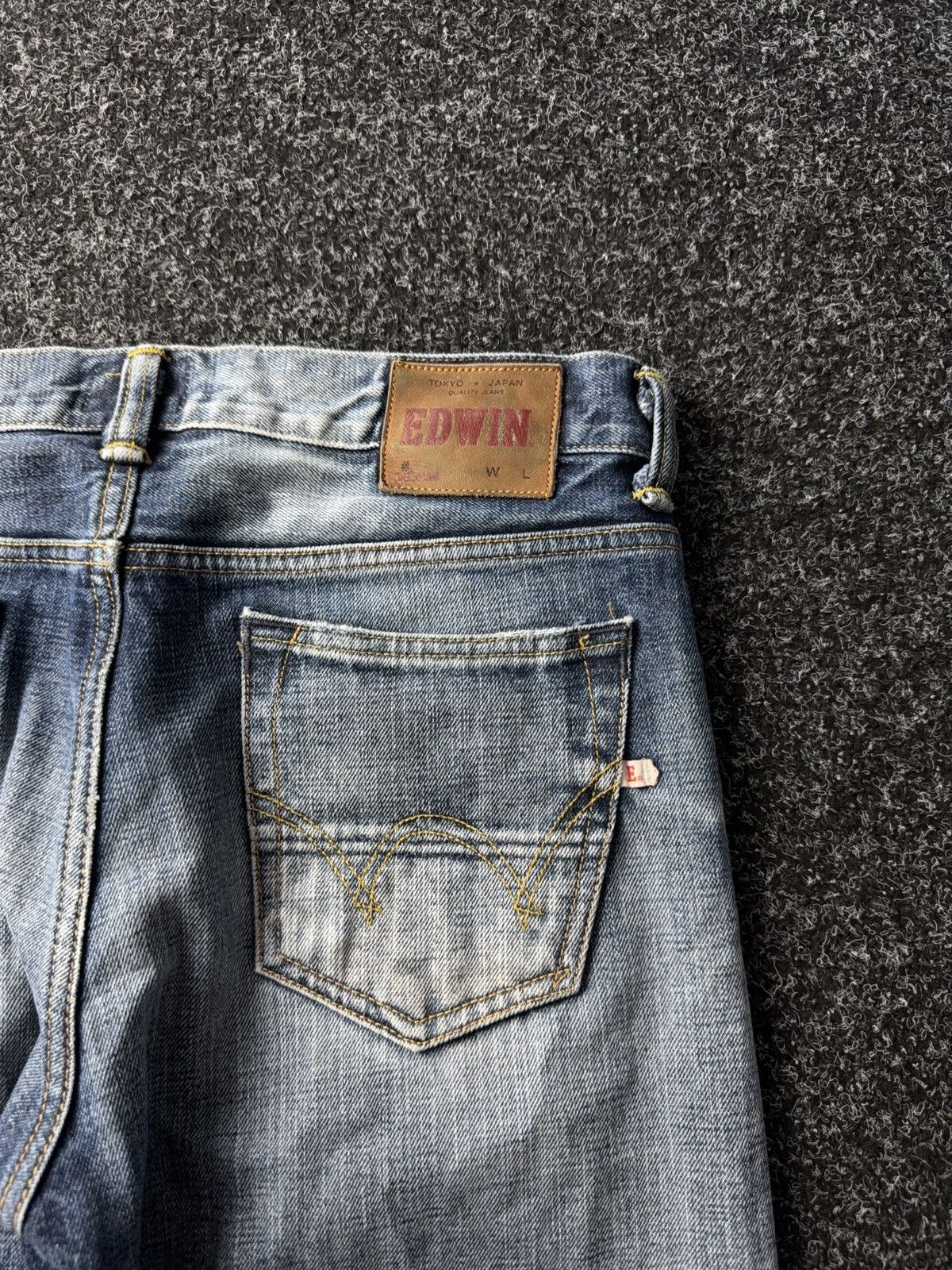 Edwin Vintage 90s Edwin ED-71 Japanese Selvedge Retro Denim Jeans Size US 31 - 17 Thumbnail
