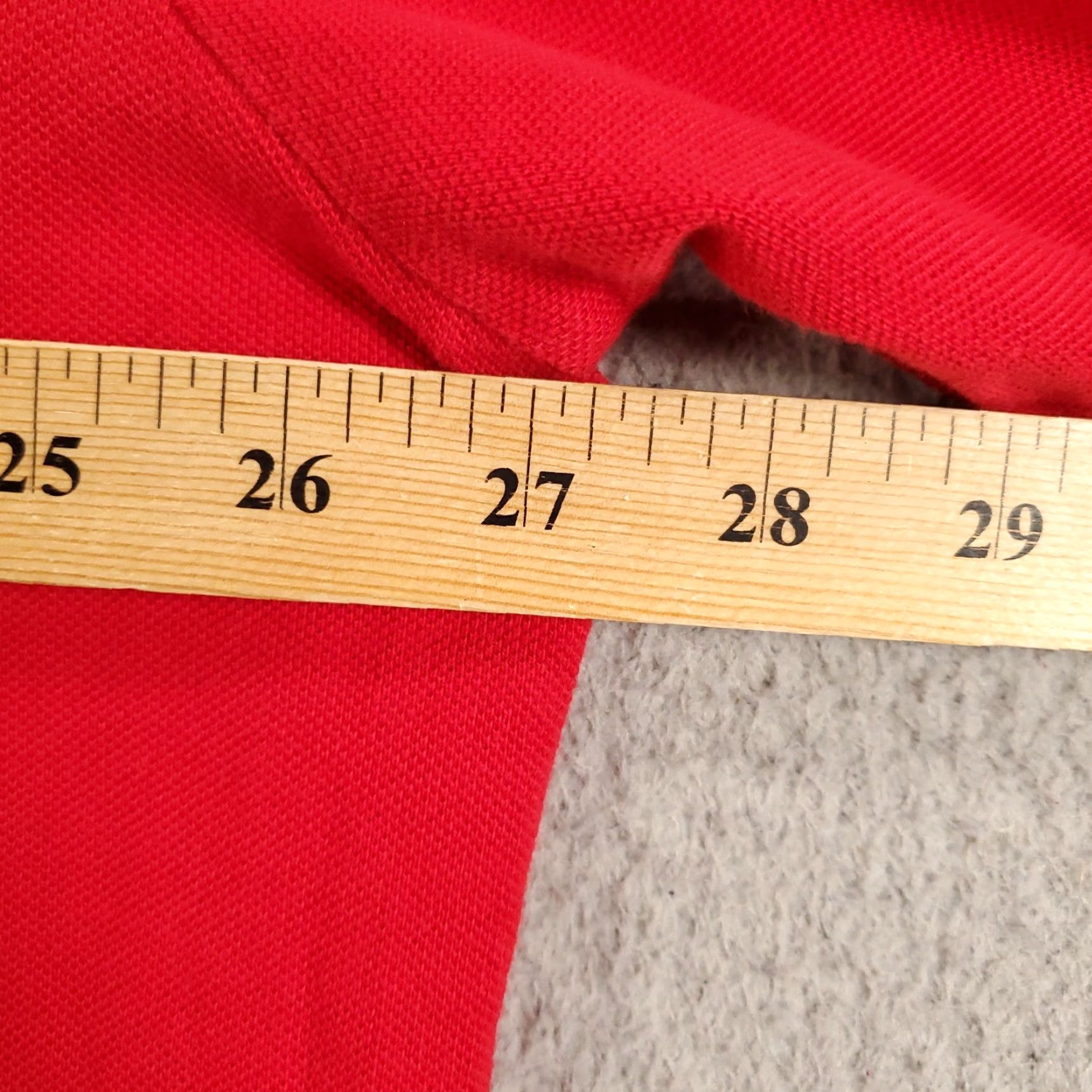 Polo Ralph Lauren VINTAGE Polo Ralph Lauren Shirt Big 2X Mens Red Long Sleeve Collared Polo 2XB Pullover Size US XXL / EU 58 / 5 - 6 Thumbnail