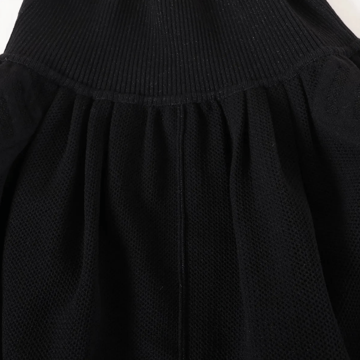 Chanel CC Logo Glitter Wool Knit Skirt Size 26" / US 2 / IT 38 - 3 Thumbnail