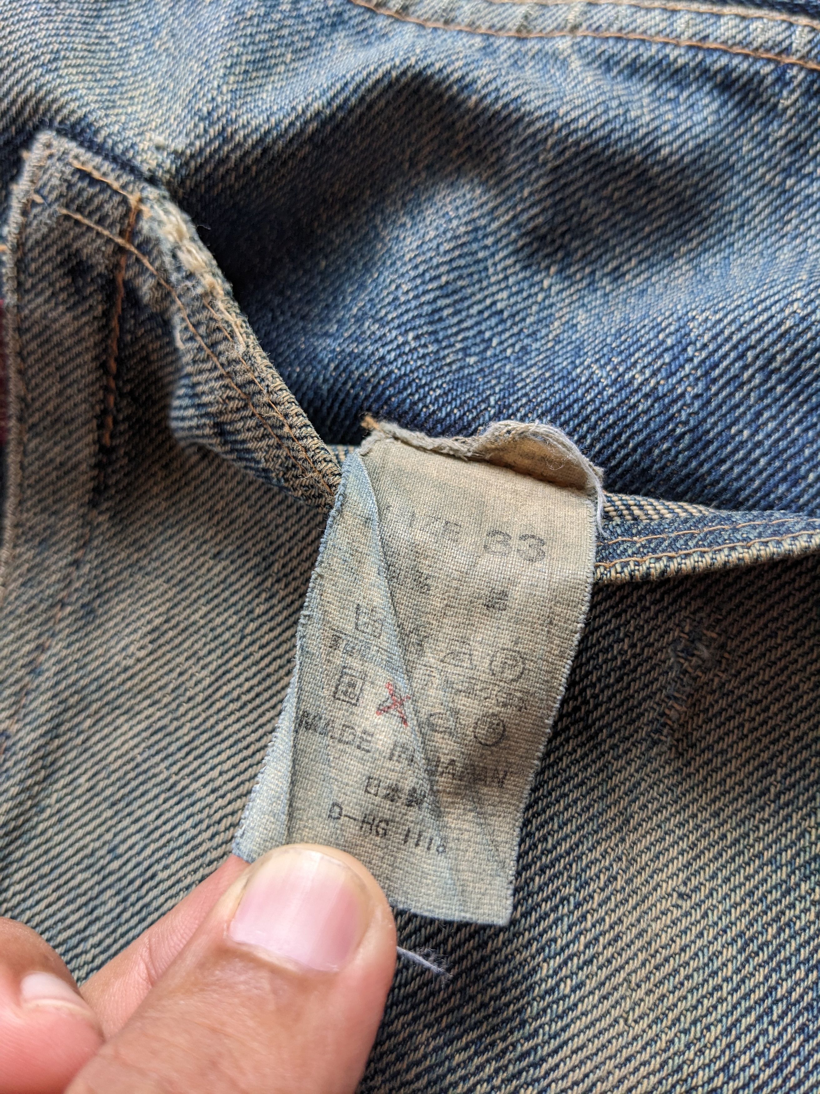 Denime Vintage DENIME distressed rusty selvedge Size US 32 / EU 48 - 9 Thumbnail