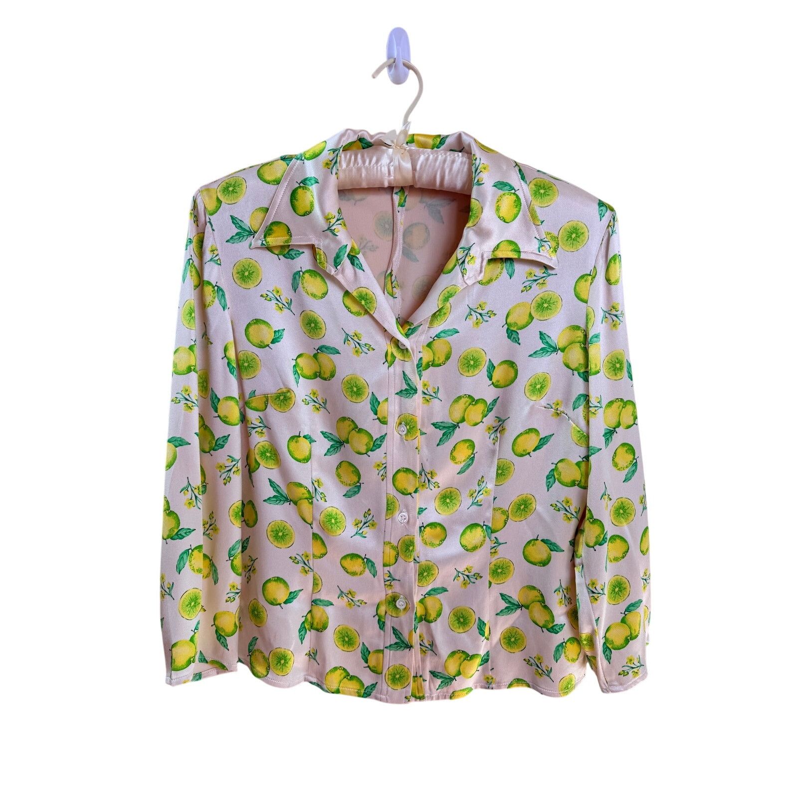 Dolce & Gabbana Dolce & Gabbana 1996 Citrus Print satin blouse. Size M / US 6-8 / IT 42-44 - 5 Thumbnail