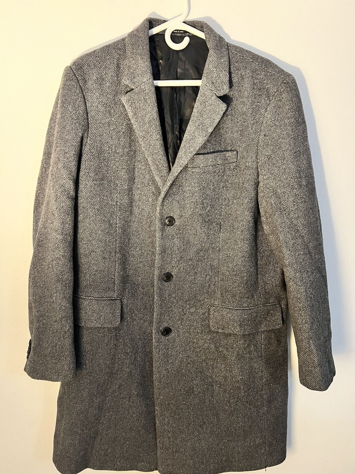 image of Club Monaco Dress Coat in Grey, Men's (Size Small)