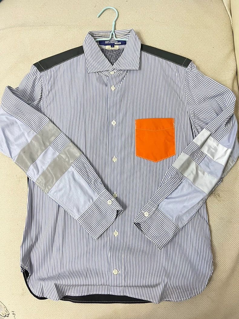 Junya Watanabe Junya Watanabe Man Striped Long-Sleeve Shirt Size US S / EU 44-46 / 1 - 1 Thumbnail
