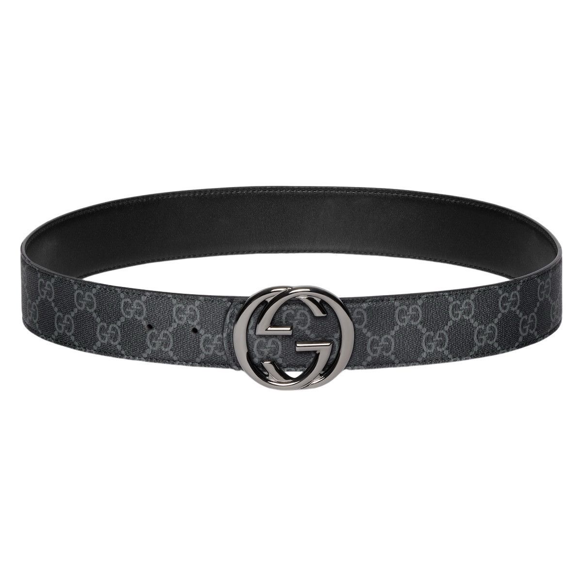 Gucci GUCCI $570 Black Interlocking G Reversible Belt New & Authen Size ONE SIZE - 1 Preview