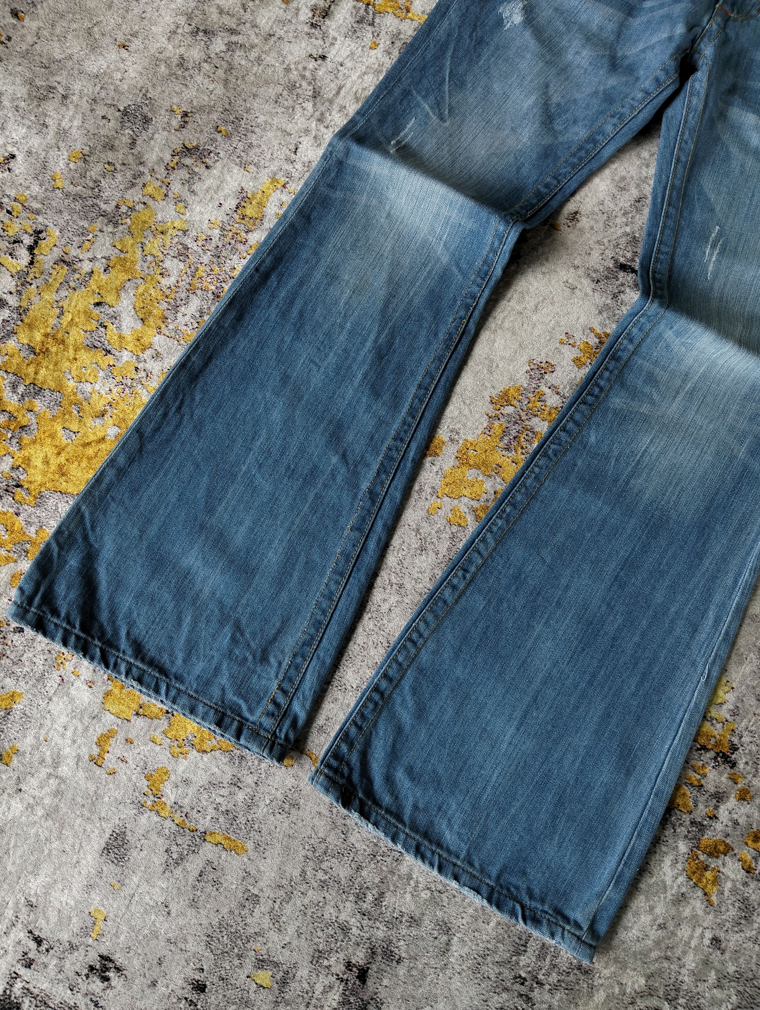 Tornado Mart Y2K Discovered Bell Bottom Flared Low Rise Jeans Size US 29 - 3 Thumbnail