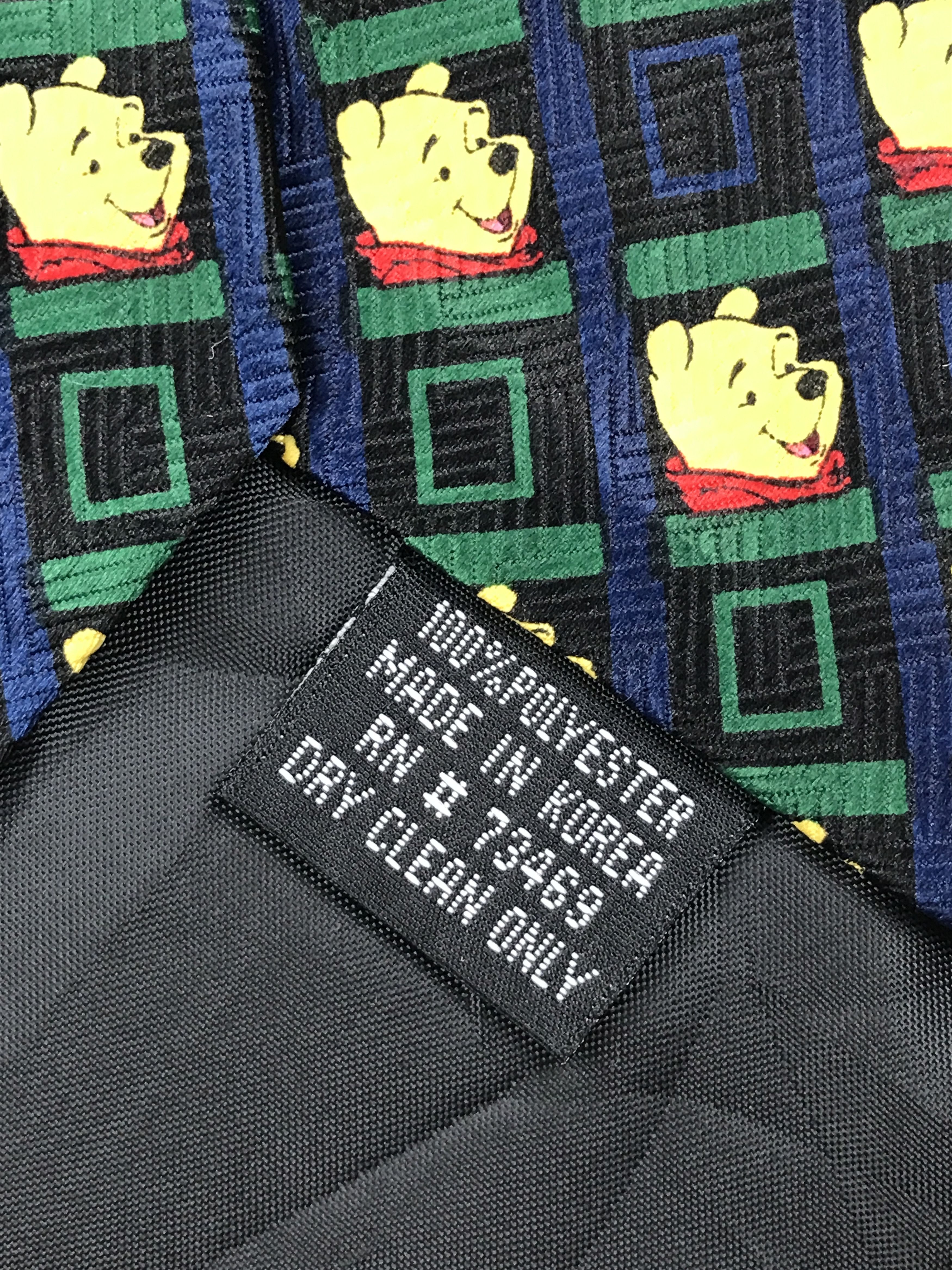 Designer × Vintage Vintage Pooh 100% Polyester Necktie Size ONE SIZE - 6 Thumbnail