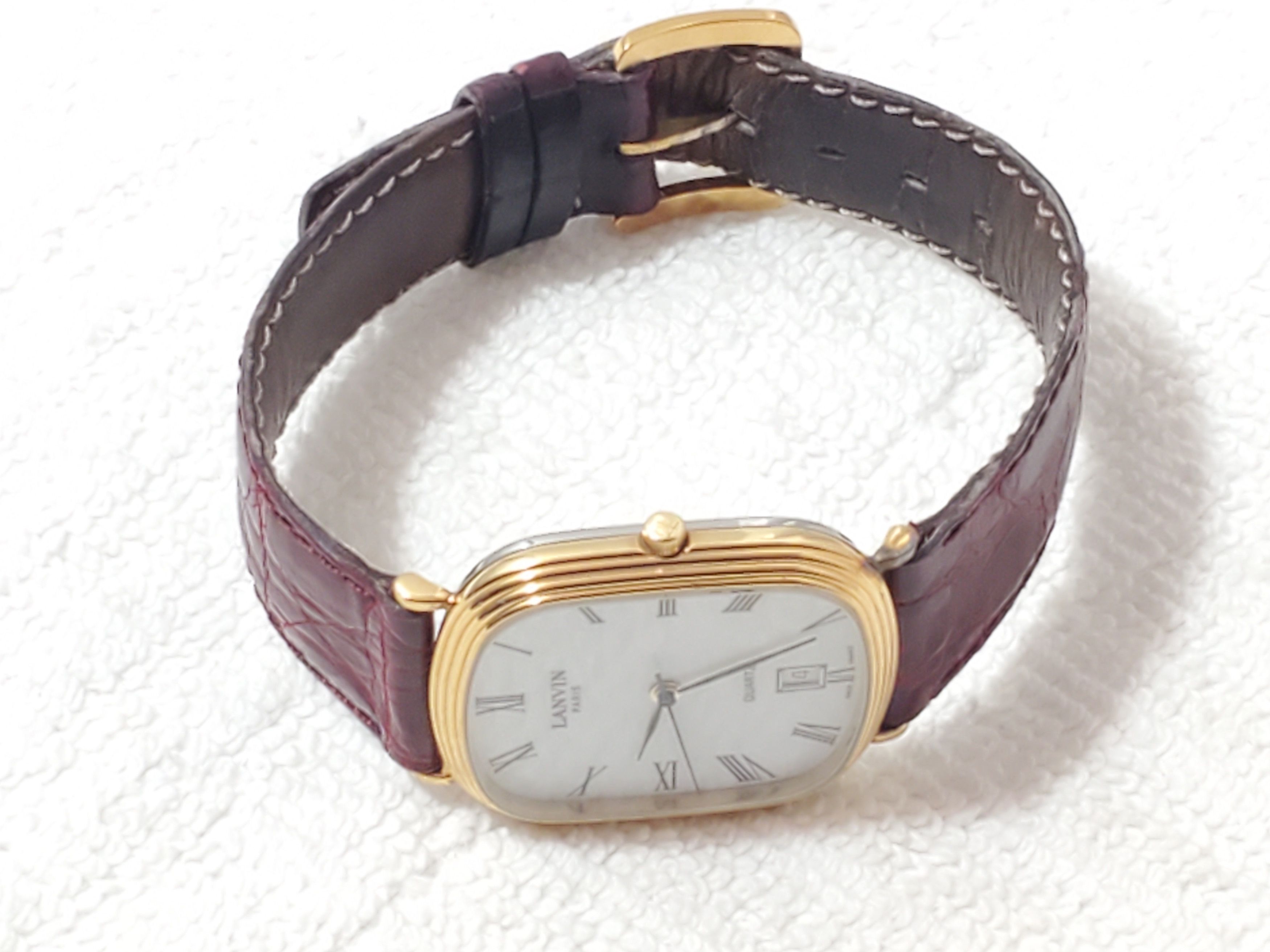 Lanvin Vintage Lanvin Paris Women's France Made Date Watch 7 Jewels Size ONE SIZE - 4 Thumbnail