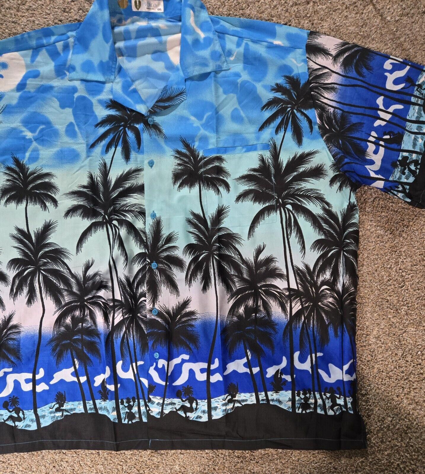 Designer V.H.O. Hawaiian Print Shirt Size 6XL Size US XXL / EU 58 / 5 - 6 Thumbnail