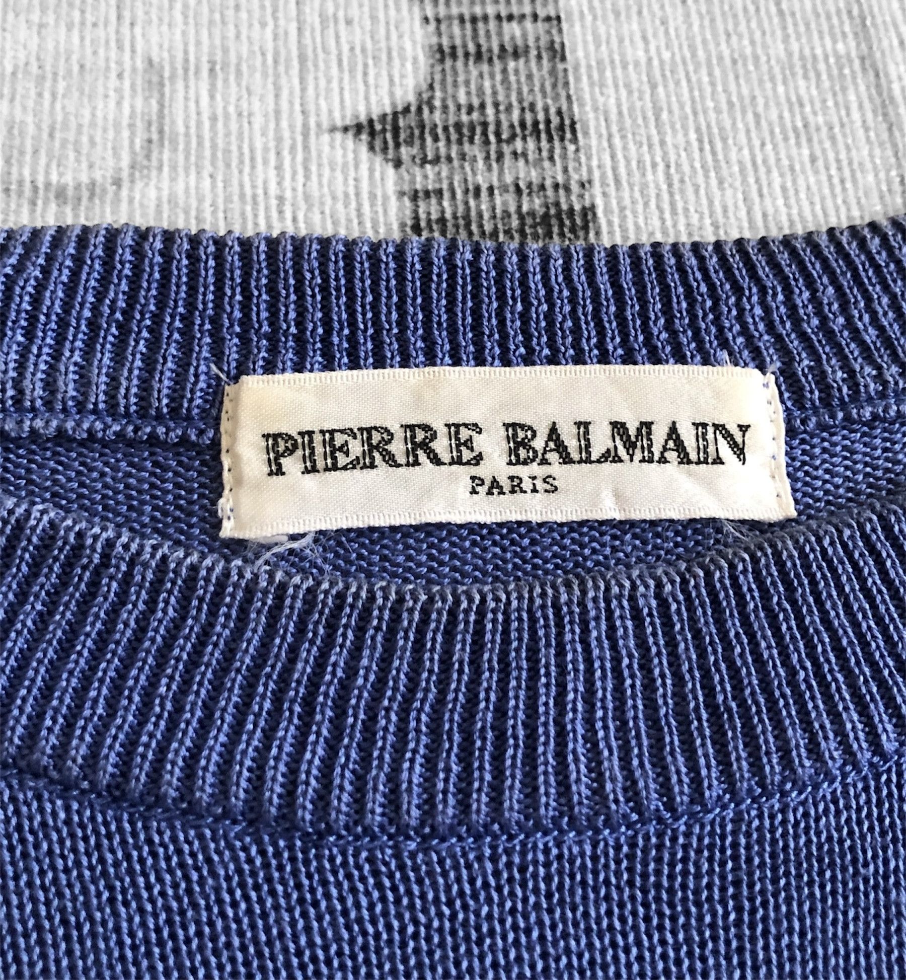 Pierre Balmain RARE🔥VTG 90’S BALMAIN ARCHIVAL KNIT S/S JUMPER Size US L / EU 52-54 / 3 - 4 Thumbnail