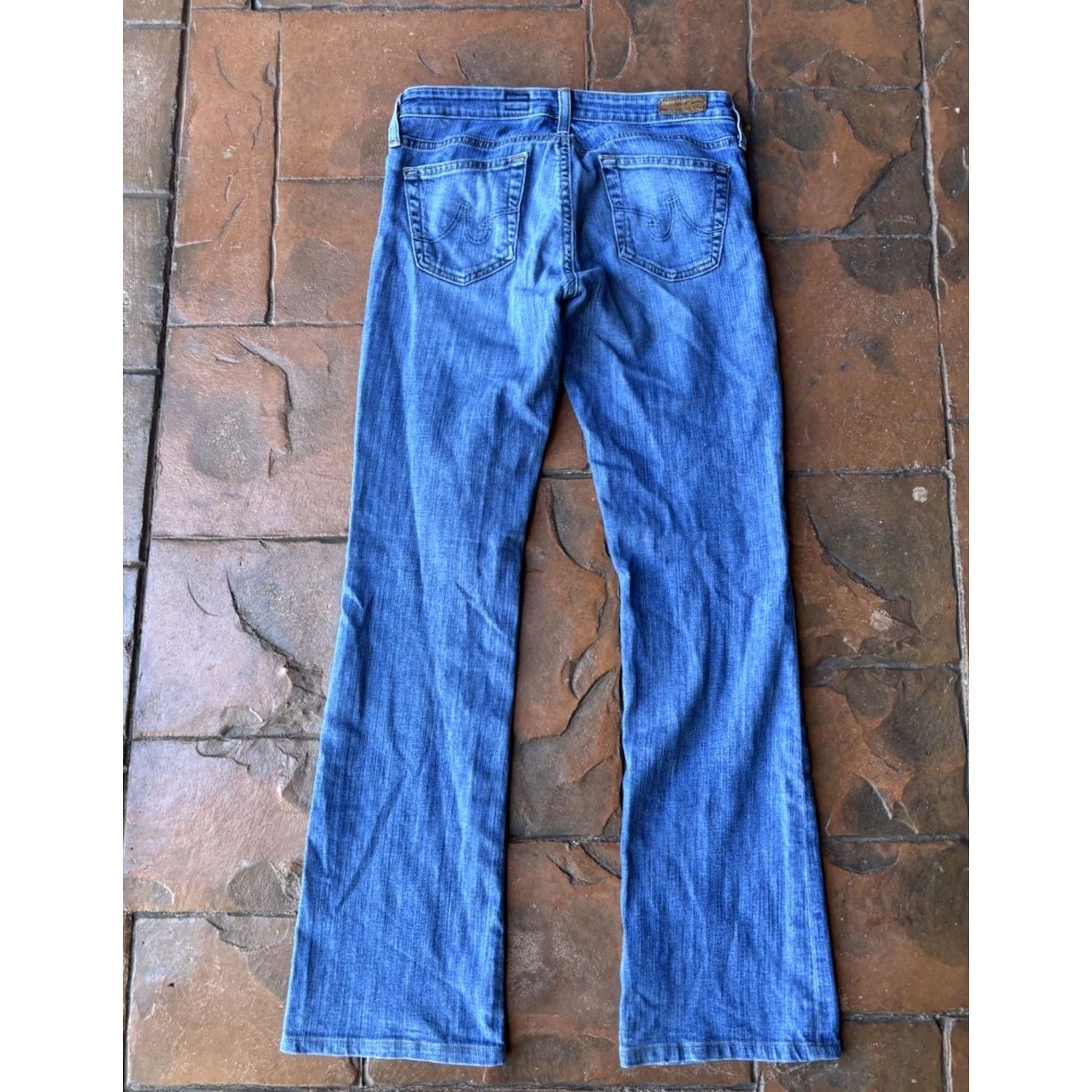 Vintage AG Adriano Goldschmied The Angel Bootcut Denim Jeans Womens 26R Light Blue Size 26" / US 2 / IT 38 - 4 Thumbnail