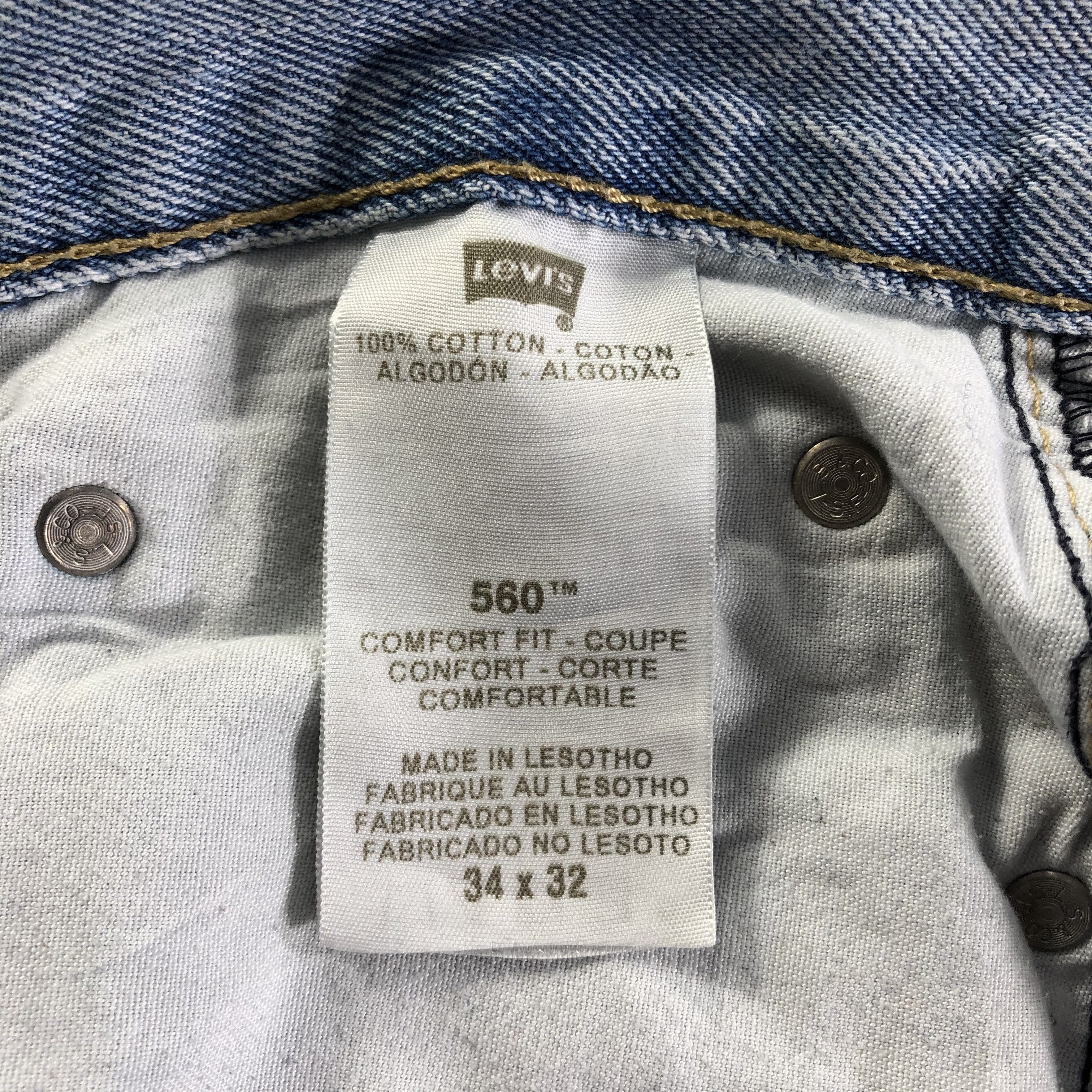 Levi's Vintage Light Wash Levis 560 Jeans-J3710 Size US 36 / EU 52 - 11 Thumbnail