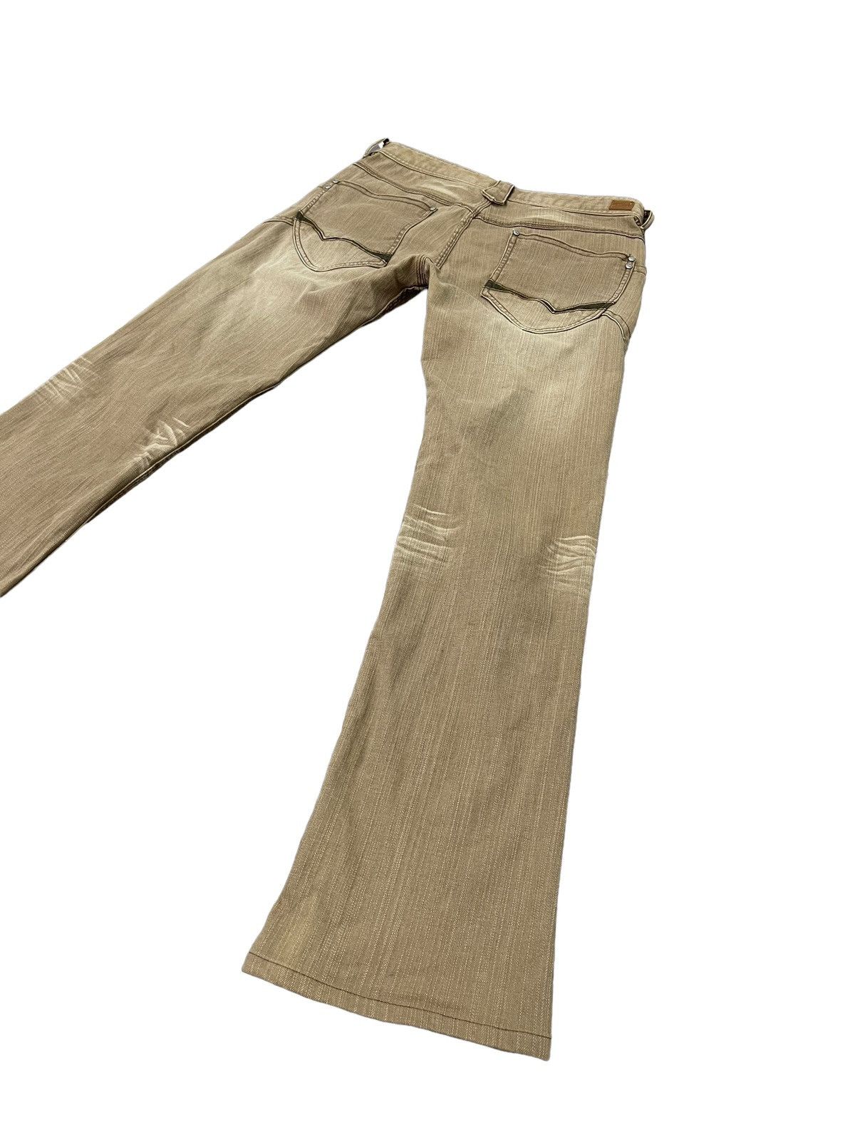 Japanese Brand Slim Jeans Nicole Club Faded Stretch Low Rise 8🟦8 Size US 31 - 12 Thumbnail
