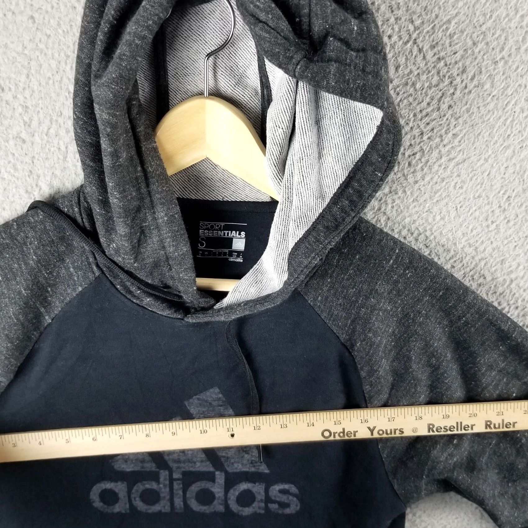 Adidas Adidas Hoodie Sweatshirt Women Small Gray Sport Essentials Climalite Pullover Hooded Activewear Soccer Running Gym & Training Womens Size S / US 4 / IT 40 - 6 Thumbnail