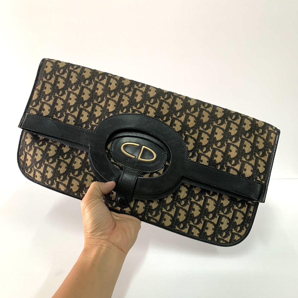 Christian Dior Monsieur Christian Dior Monogram Vintage Document Clutch Large Bag Size ONE SIZE - 12 Thumbnail