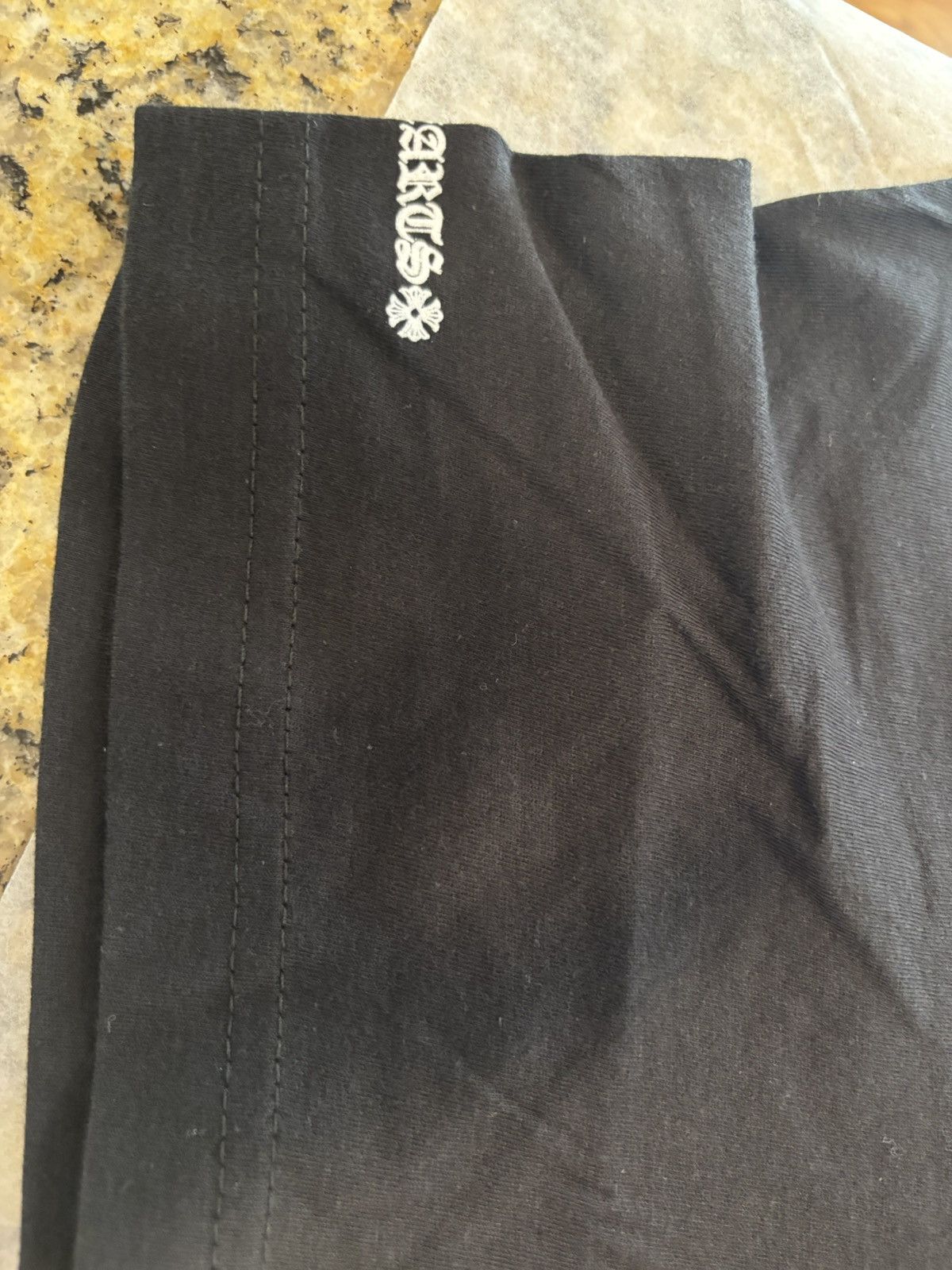 Chrome Hearts Chrome Hearts Scroll Logo Black Tee Size US L / EU 52-54 / 3 - 7 Thumbnail