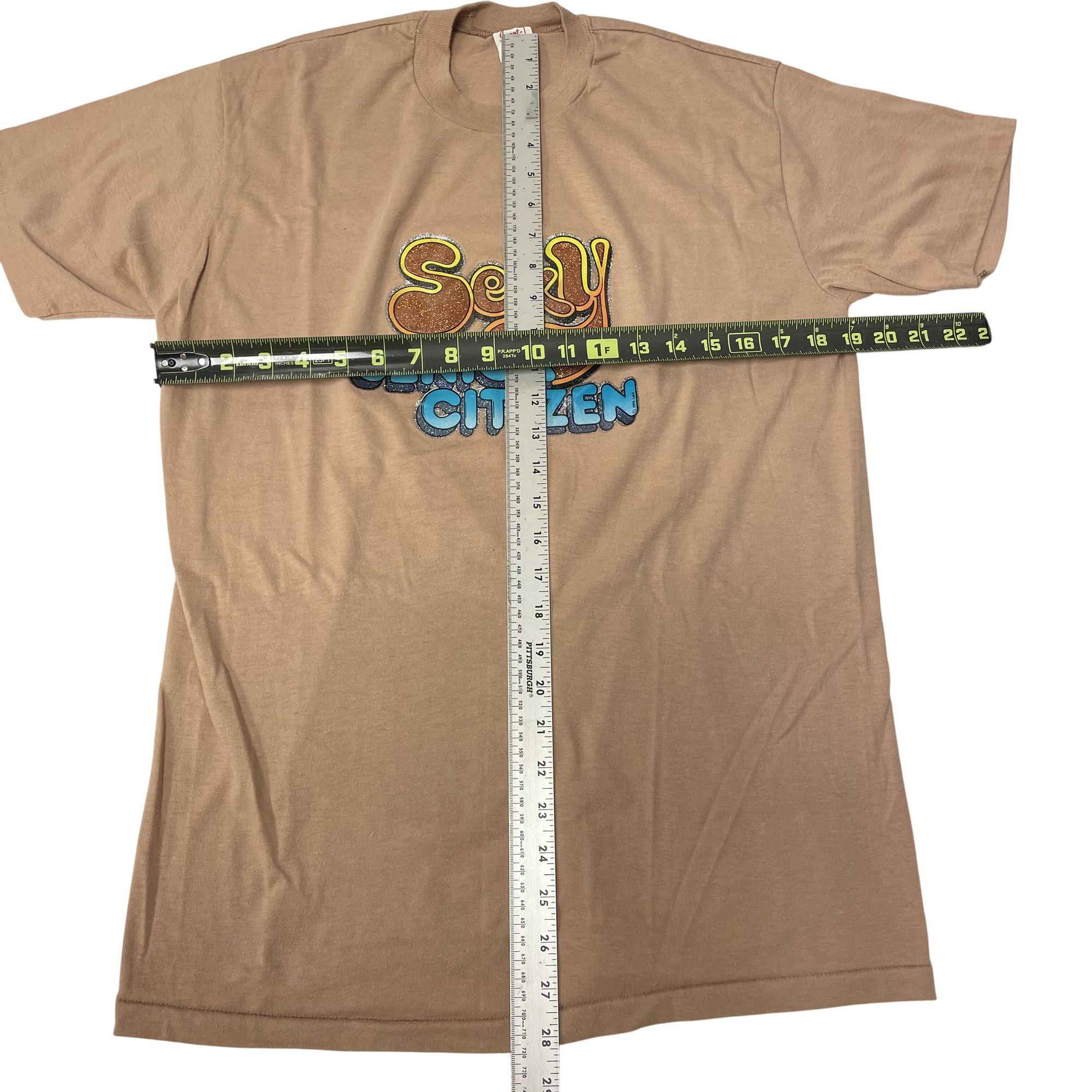 Other Vtg Stedman Sport T SEXY Senior Citizen 1979 Glitter Shirt Size US XL / EU 56 / 4 - 7 Thumbnail
