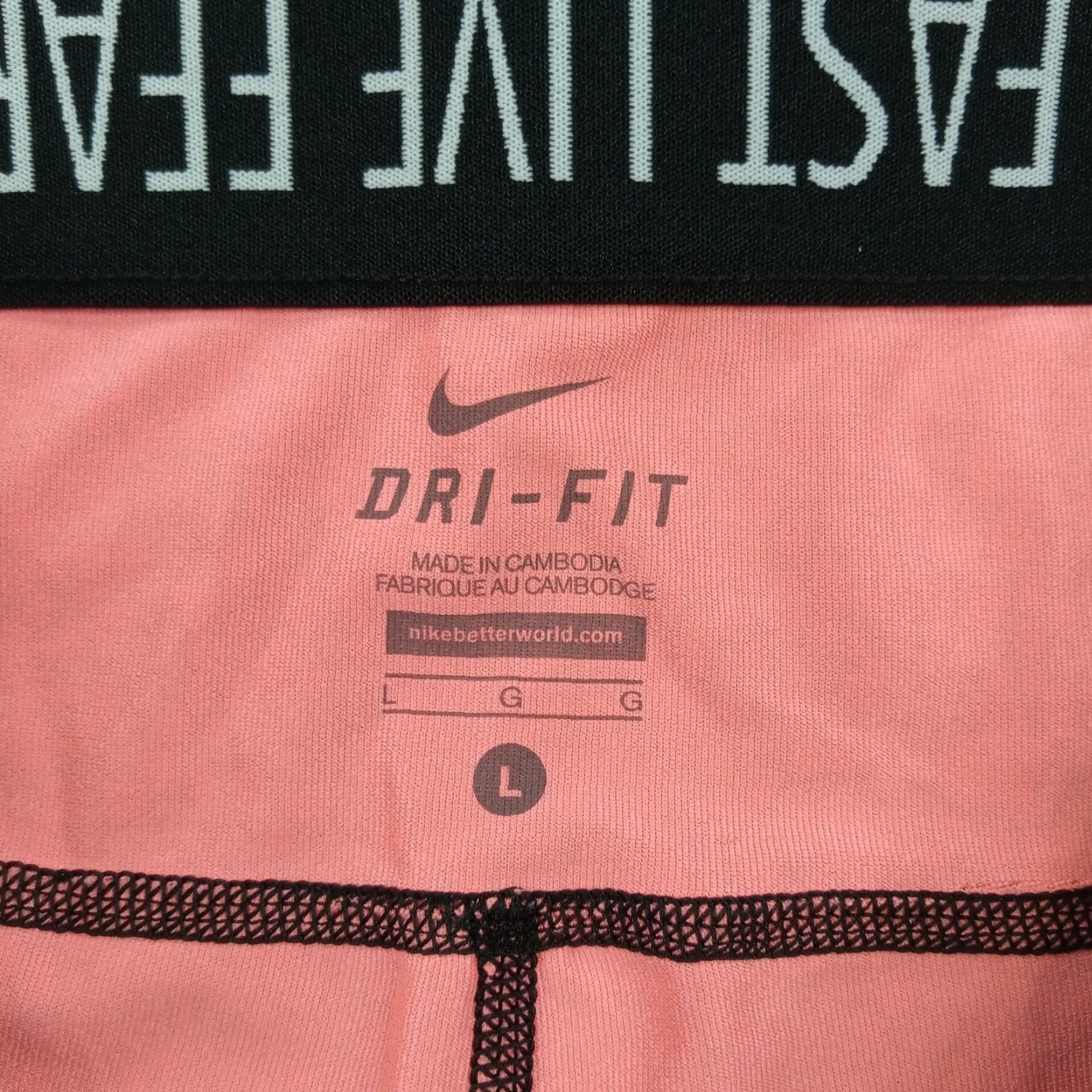 Nike Nike Women's Pink Dri-Fit Running Leggings Large Size 36" / US 14 / IT 50 - 7 Thumbnail