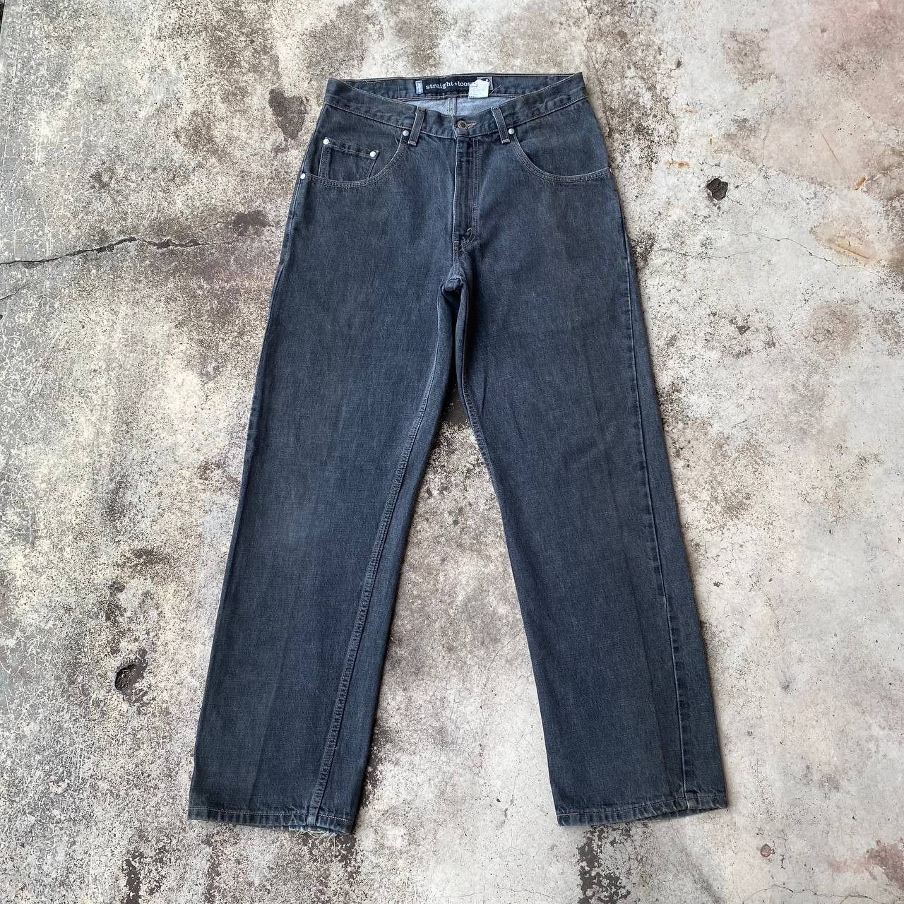 Levi's Vintage Clothing VINTAGE LEVIS 99 SILVERTAB BAGGY LOOSE FADED BLACK DENIM Size US 31 - 8 Thumbnail