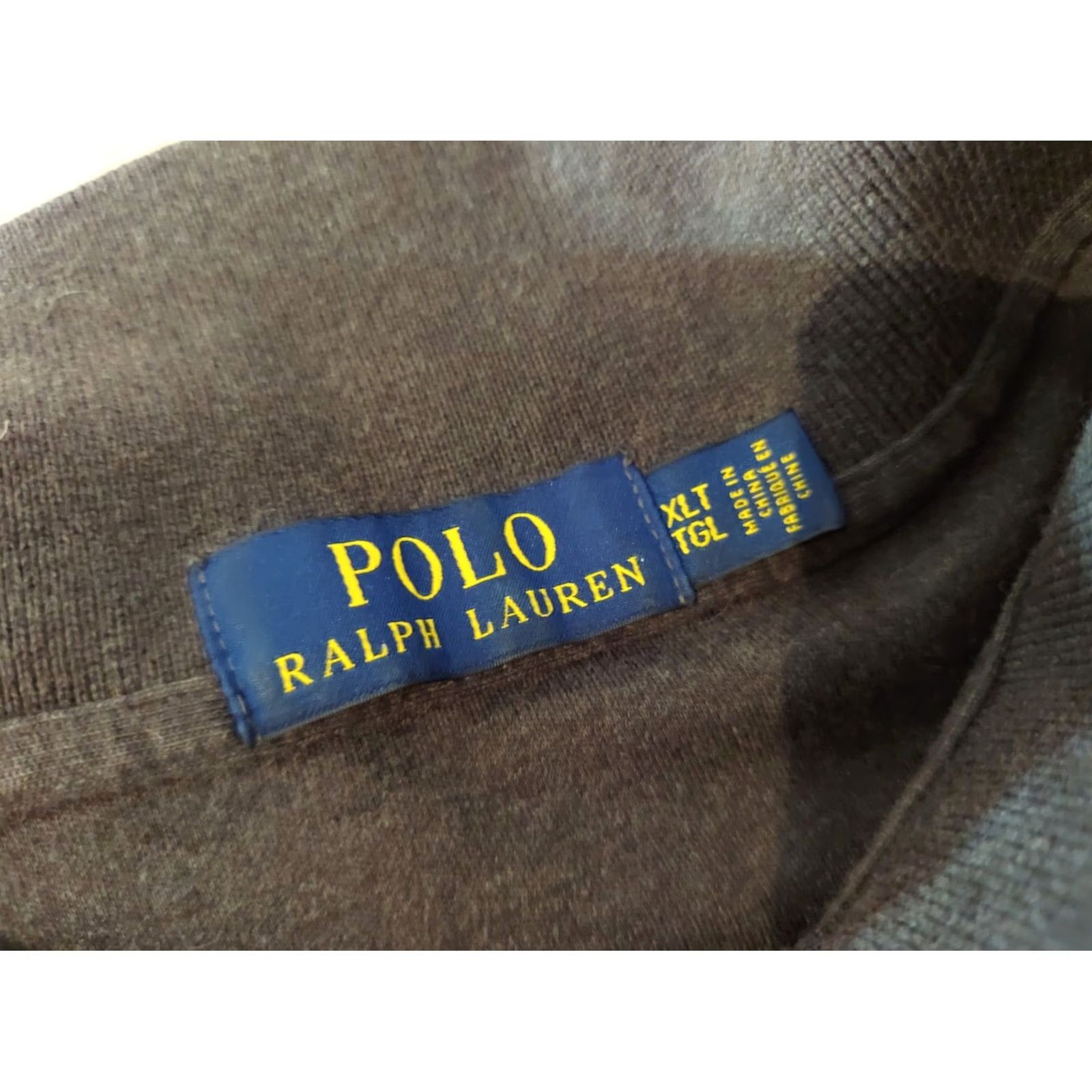 Ralph Lauren VINTAGE Polo Ralph Lauren Shirt XLT Gray Cotton Mens Short Sleeve Button Polo Shirt XLT Gray Cotton Men Tall XL Size US XL / EU 56 / 4 - 4 Thumbnail