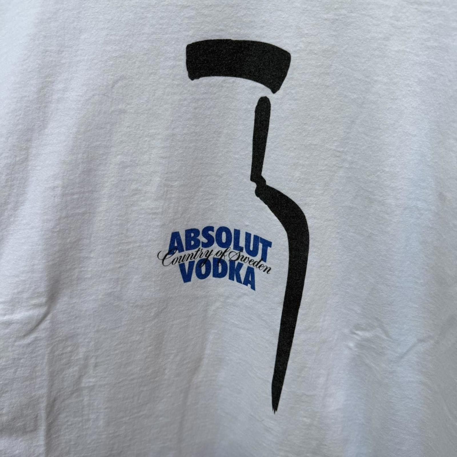 Fruit Of The Loom vintage absolute vodka t shirt 90s XL Size US XL / EU 56 / 4 - 3 Thumbnail