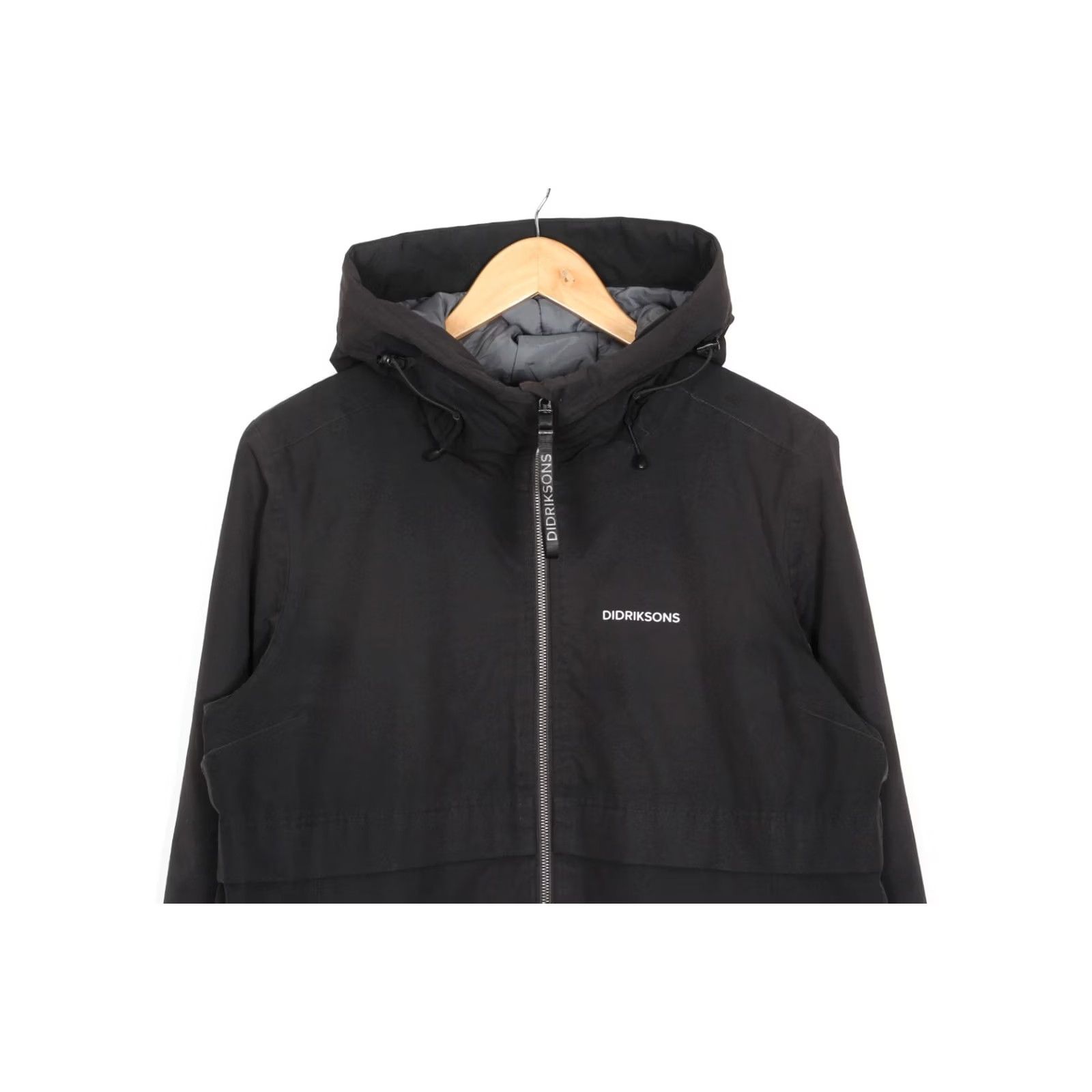 Vintage Didriksons Jacket Womens 42 Black HELLE Parka Women Size Waterproof MJ6174 Size M / US 6-8 / IT 42-44 - 3 Thumbnail