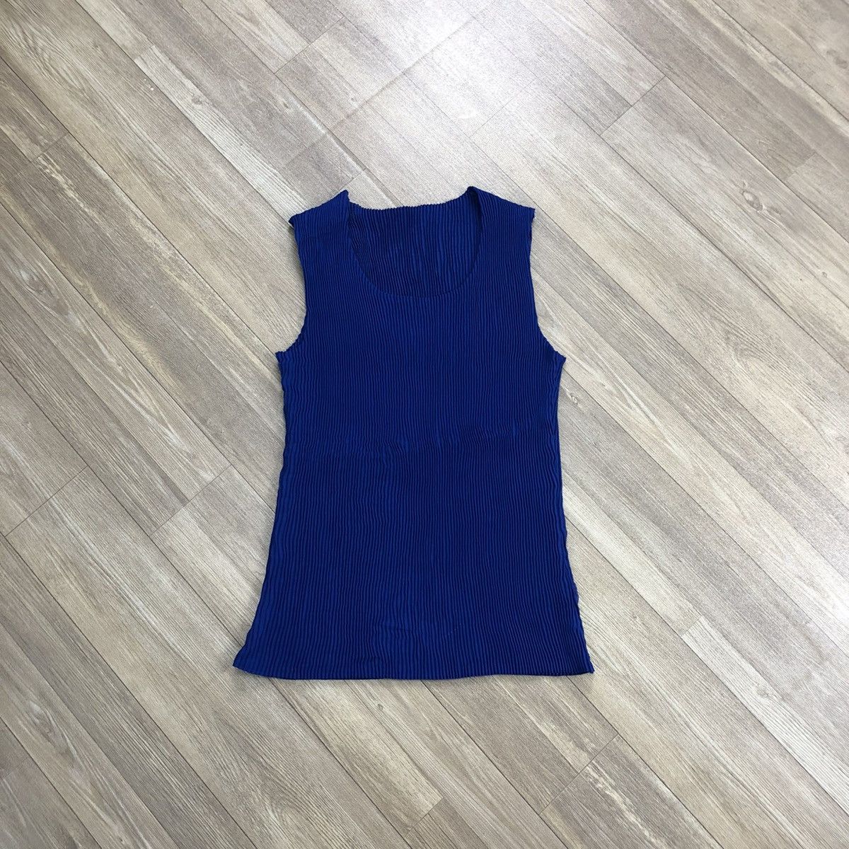 Issey Miyake × Japanese Brand × Vintage Vtg Arte Soie Issey Miyake Pleats Please Inspired Tank Tops Size M / US 6-8 / IT 42-44 - 1 Thumbnail