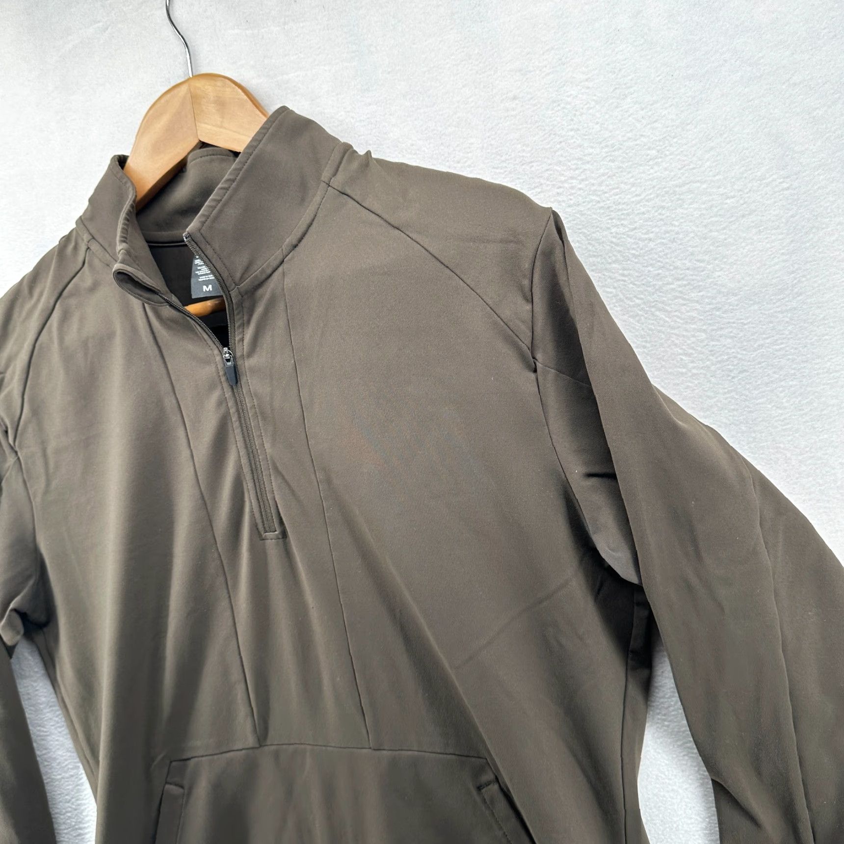 Vintage ALPHALETE Track Jacket Olive Men's M Quarter Zip Long Sleeve Size US M / EU 48-50 / 2 - 5 Thumbnail
