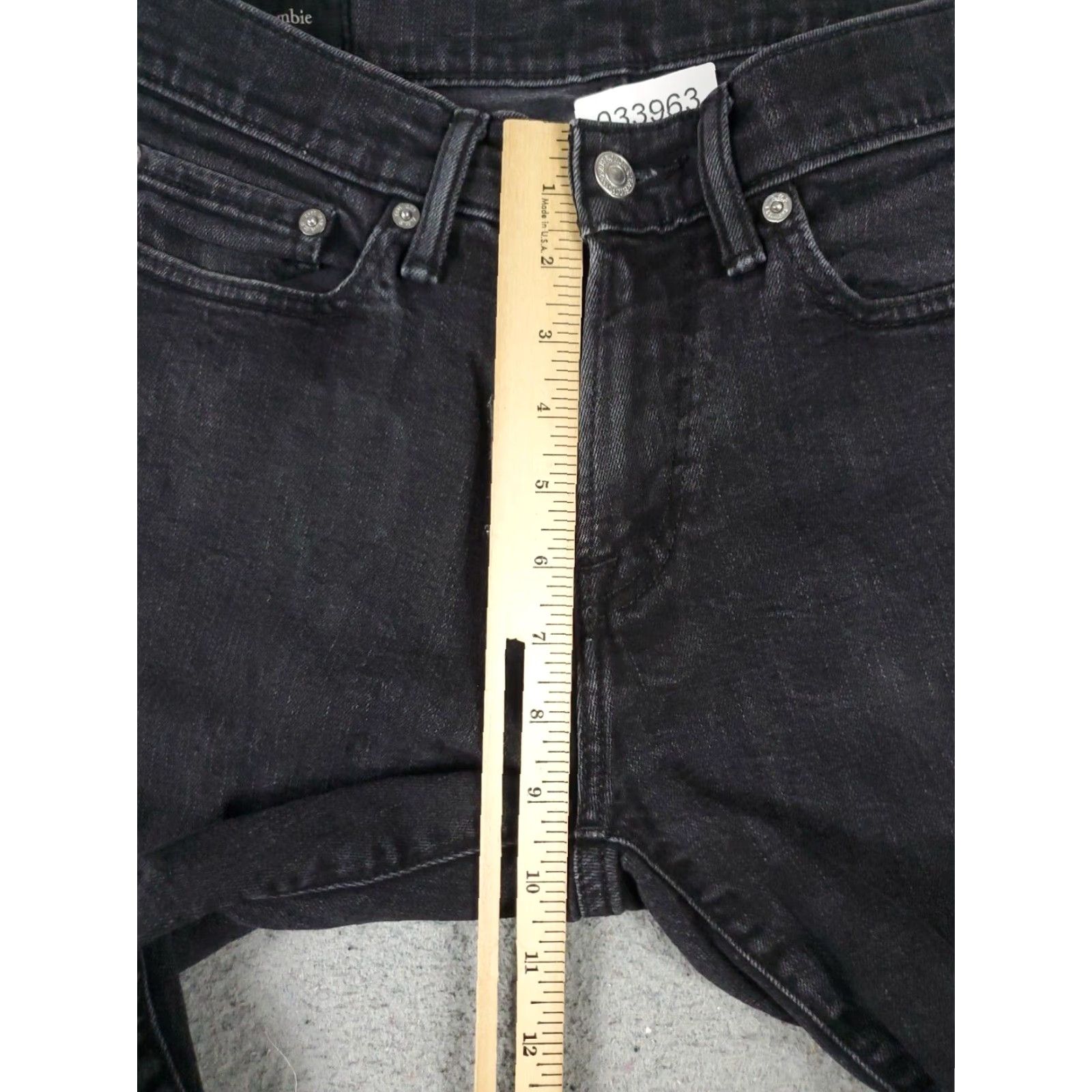 Abercrombie & Fitch Abercrombie & Fitch Gray Mens Straight Leg Skinny Jeans Pants 29x32 Size US 29 - 3 Thumbnail