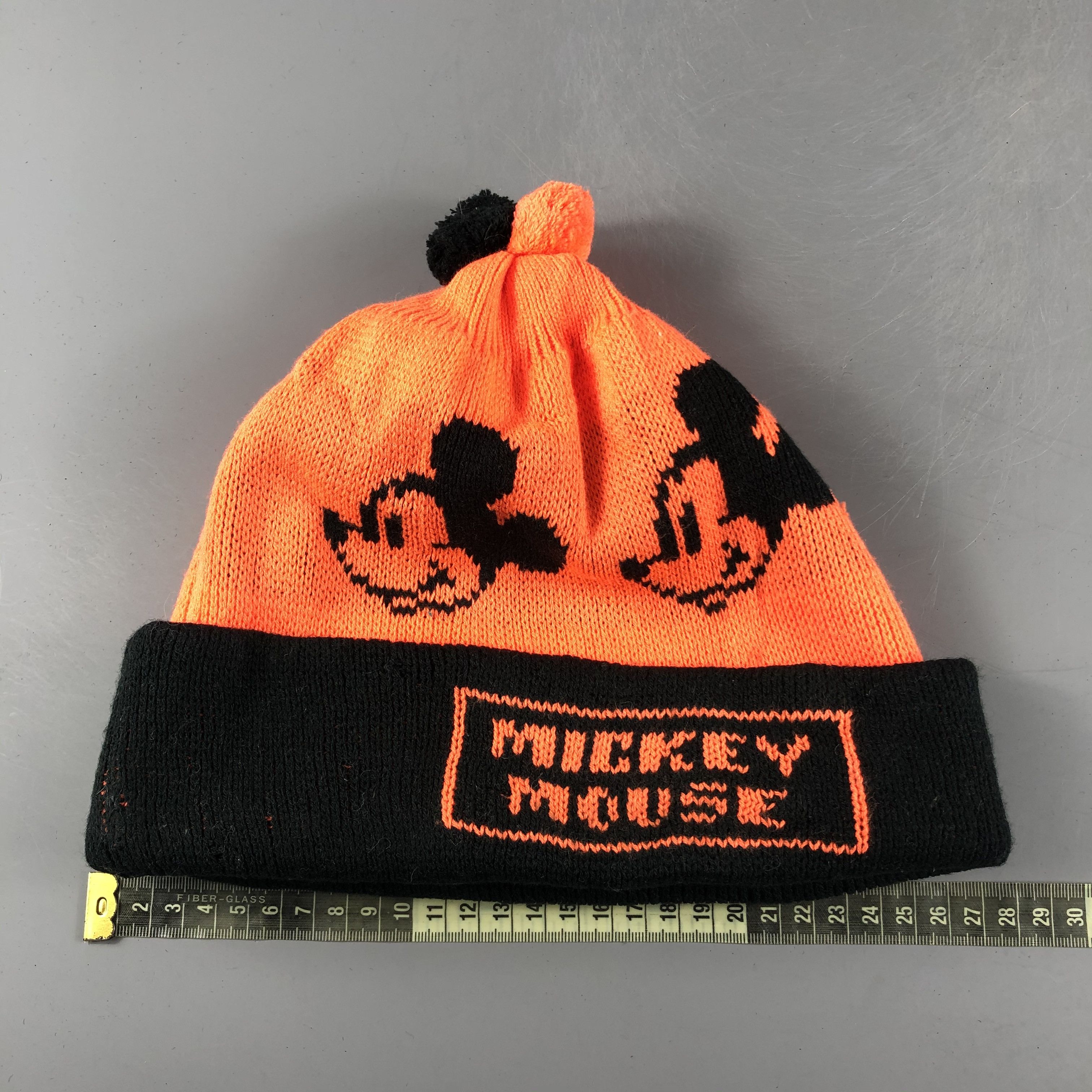 Disney × Mickey Mouse × Vintage Mickey Mouse Beanie Snow Hat Snow Cap -D037 Size ONE SIZE - 3 Thumbnail