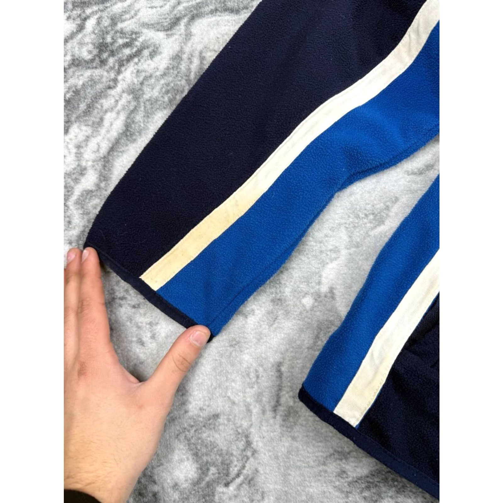 Vintage VINTAGE Suzuki Racing Fleece Jacket 90s Big Logo Men XL Blue Jacket Size US XL / EU 56 / 4 - 7 Thumbnail