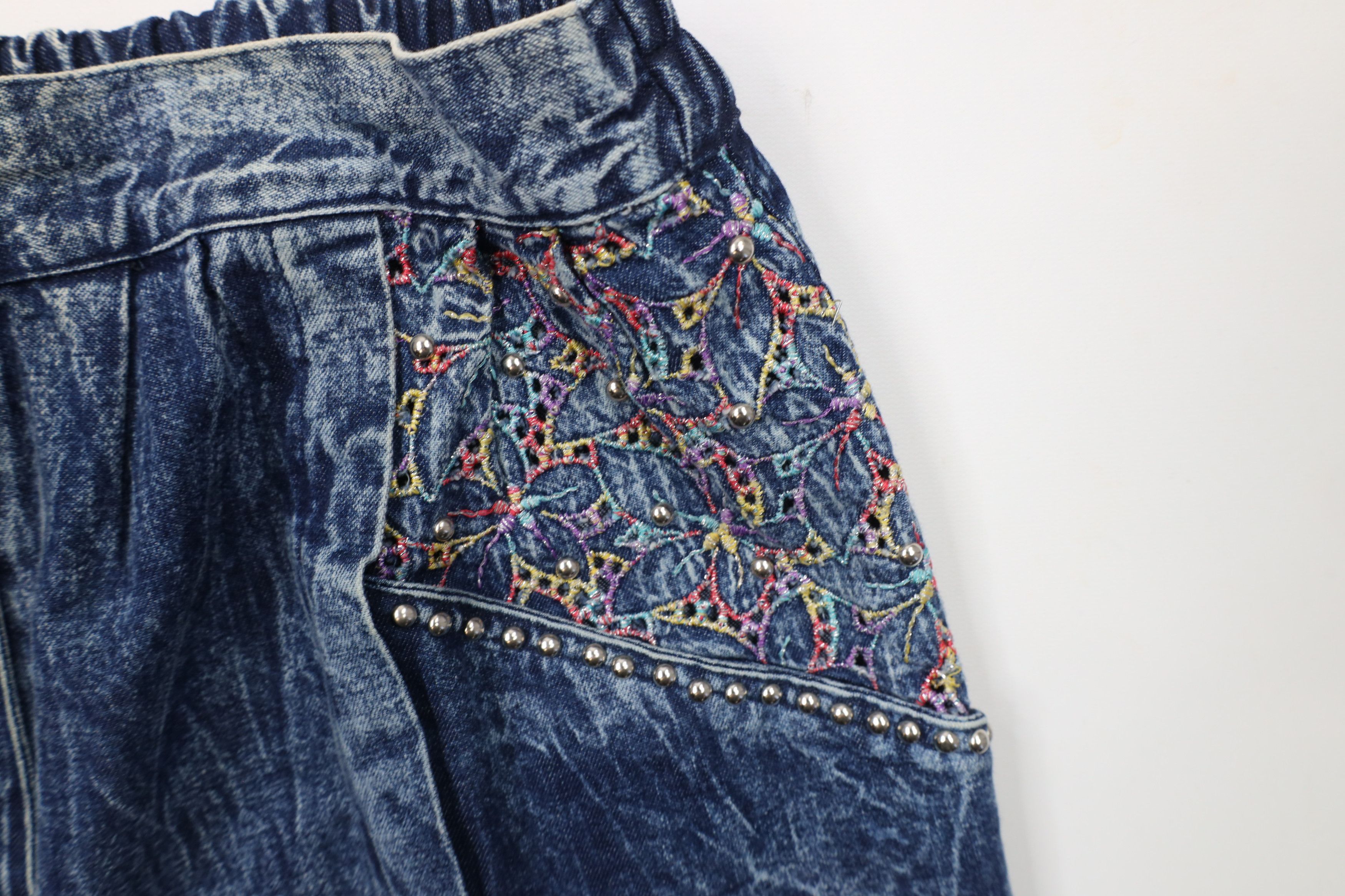 Vintage Vintage 80s 90s Streetwear Acid Wash High Waist Denim Jeans Size 28" / US 6 / IT 42 - 6 Thumbnail