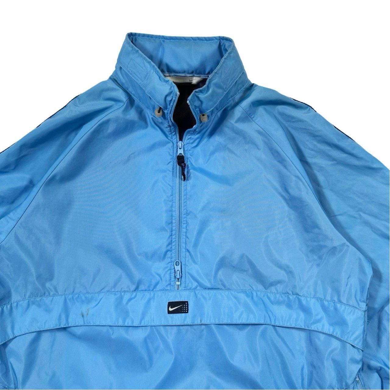 Vintage Vintage 00s Grey Tag Nike Blue Kangaroo Pouch Pullover Size US L / EU 52-54 / 3 - 2 Thumbnail