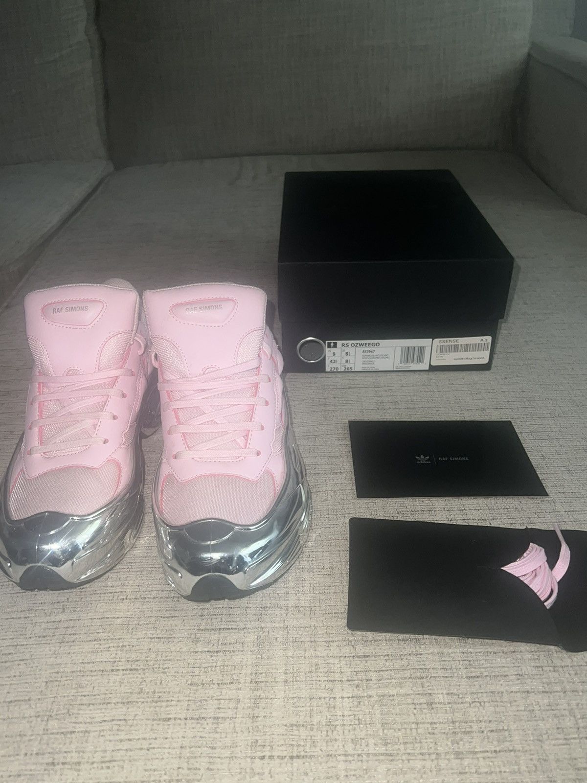 raf simons ozweego pink