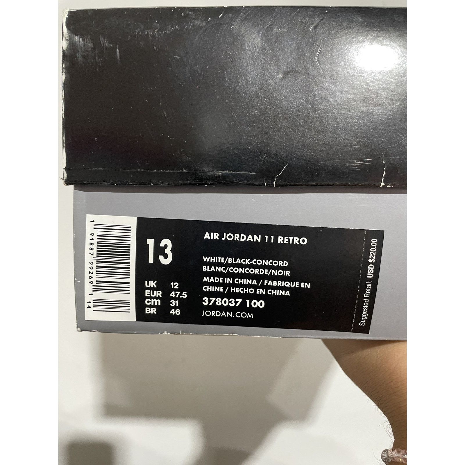 Jordan Brand JORDAN 11 CONCORD (2018) SIZE 13 PREOWNED Size US 13 / EU 46 - 4 Thumbnail