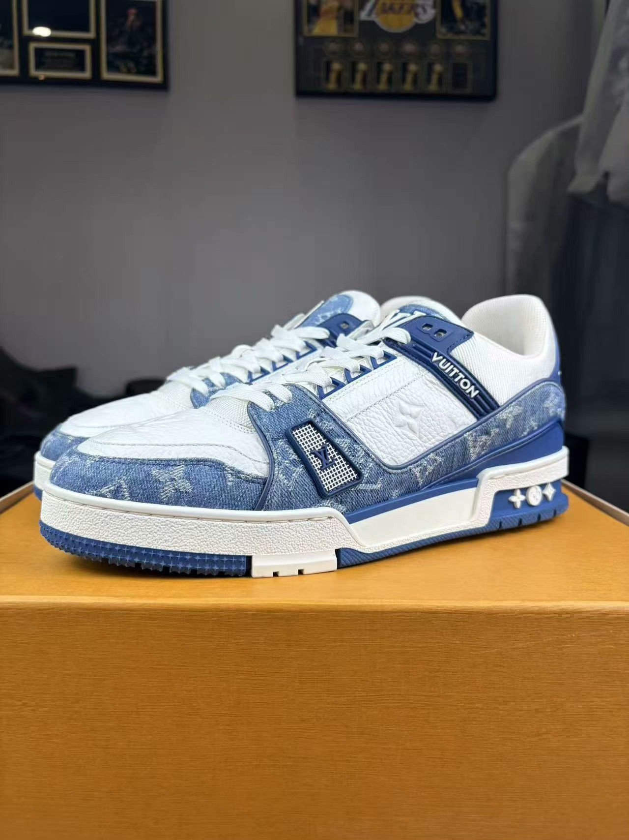 Louis Vuitton Louis Vuitton Training Denim Blue Lowtop Sneakers 41 Men Size US 8.5 / EU 41-42 - 1 Thumbnail