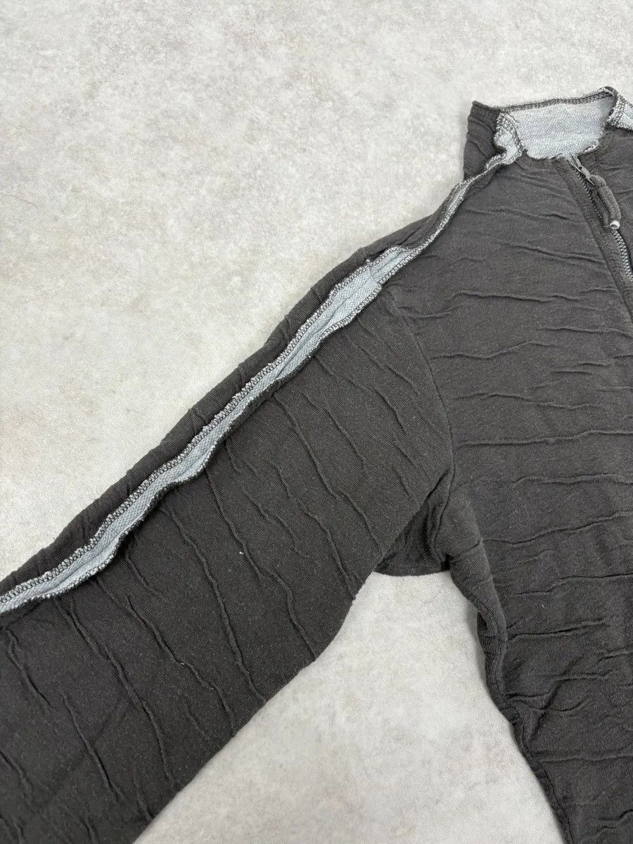 Marithe + Francois Girbaud 2000s Marithé + François Girbaud Grey Relief Scares Zip-up Sweater Size US S / EU 44-46 / 1 - 7 Thumbnail