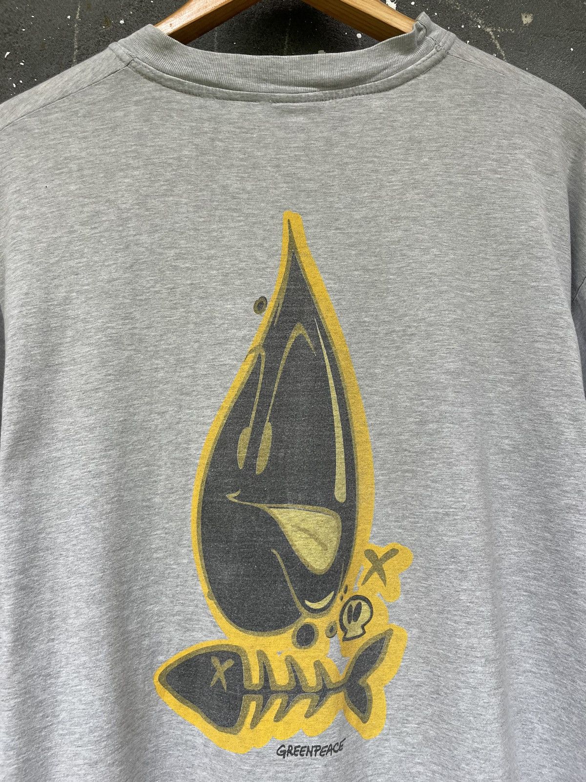 Vintage Vintage Greenpeace 80’s OL T-Shirt Big Logo RARE Size US XL / EU 56 / 4 - 5 Thumbnail