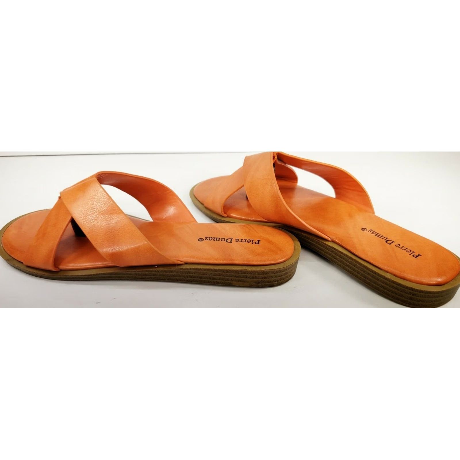 Vintage Pierre Dumas Lizzie2 Sandals Size 7M Orange Women's Slide Size US 7 / IT 37 - 7 Thumbnail