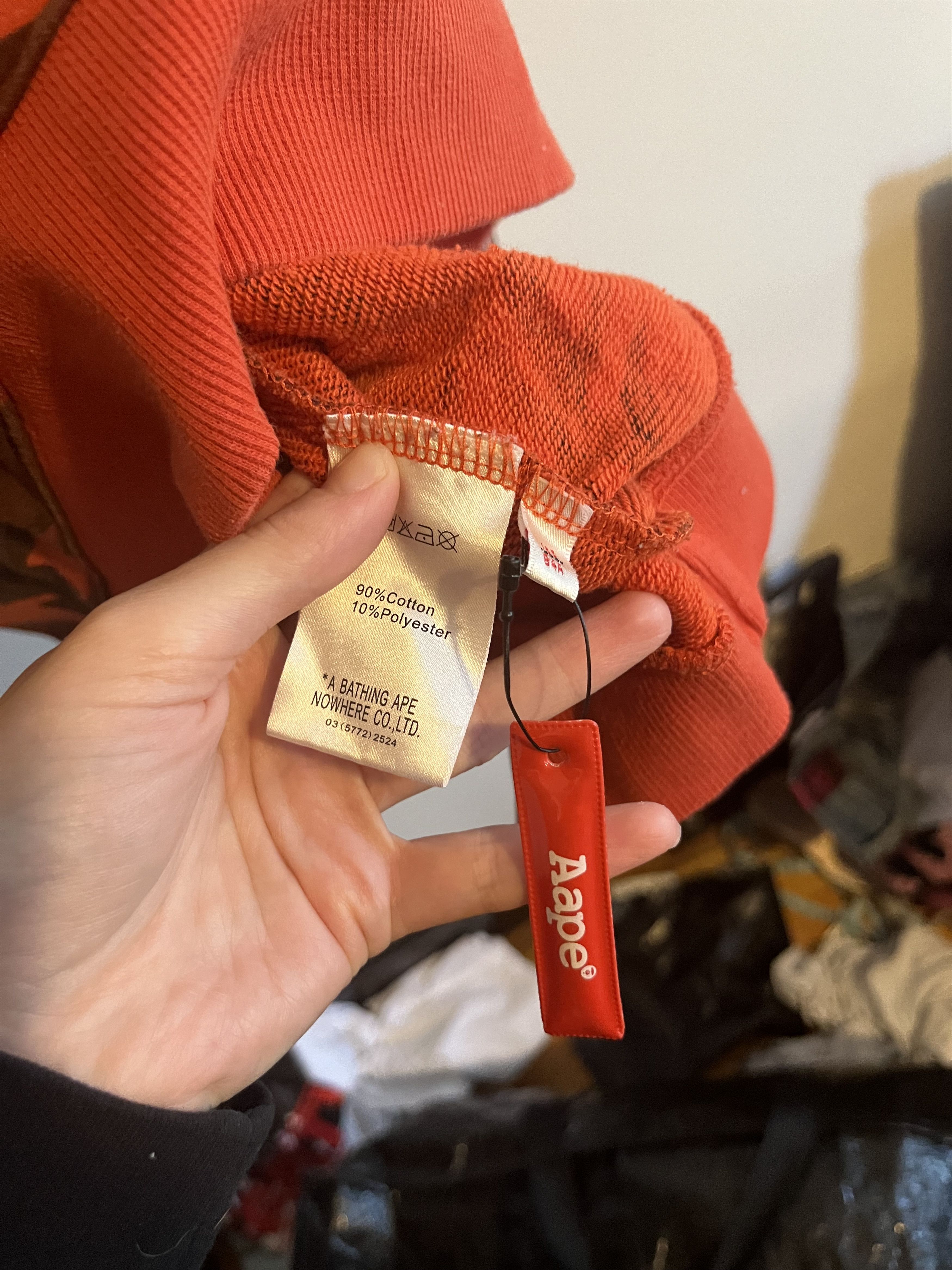 Aape Appe x champion collab camo orange sweatshirt Size US M / EU 48-50 / 2 - 5 Thumbnail