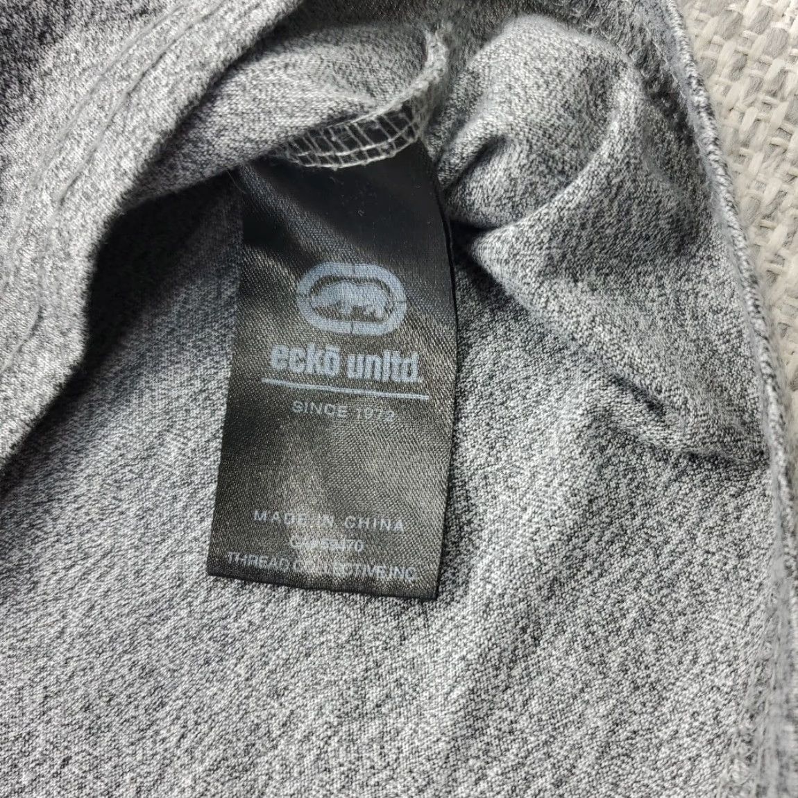 Ecko Unltd. Ecko Unltd T-Shirt Mens 3XL XXXL Short Sleeve Crew Neck 2 Tone Gray Rhino Logo Embroidered Graphic Tee Size US XXL / EU 58 / 5 - 6 Thumbnail