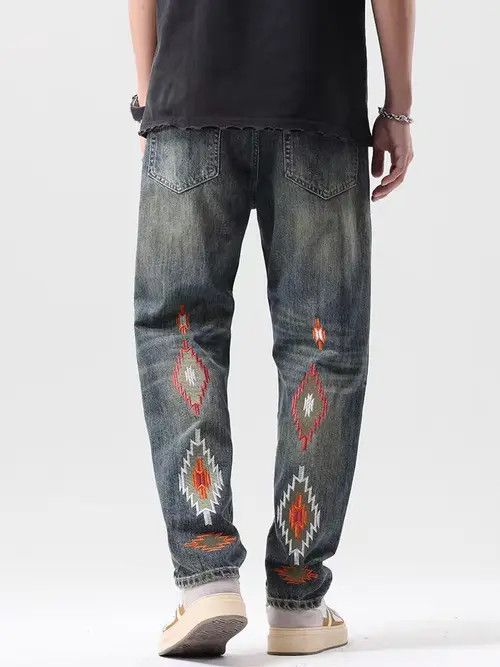 VIBE Vintage high street washed and faded casual jeans Size US 32 / EU 48 - 7 Thumbnail