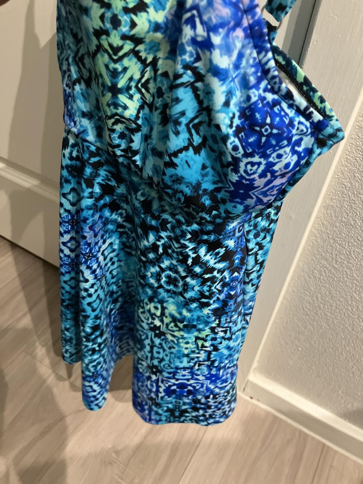 Other NWT Blue Patterned Sleeveless Dress Size M / US 6-8 / IT 42-44 - 2 Thumbnail
