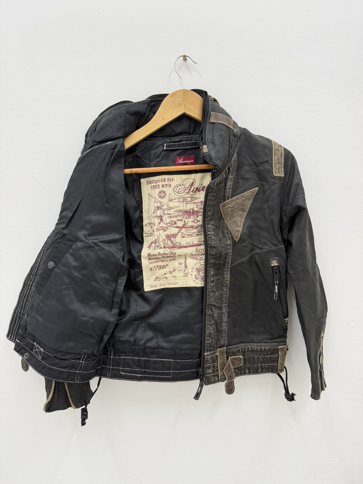 Avirex AVIREX 60th Anniversary Model Riders Size S Black From Japan Size US S / EU 44-46 / 1 - 2 Thumbnail